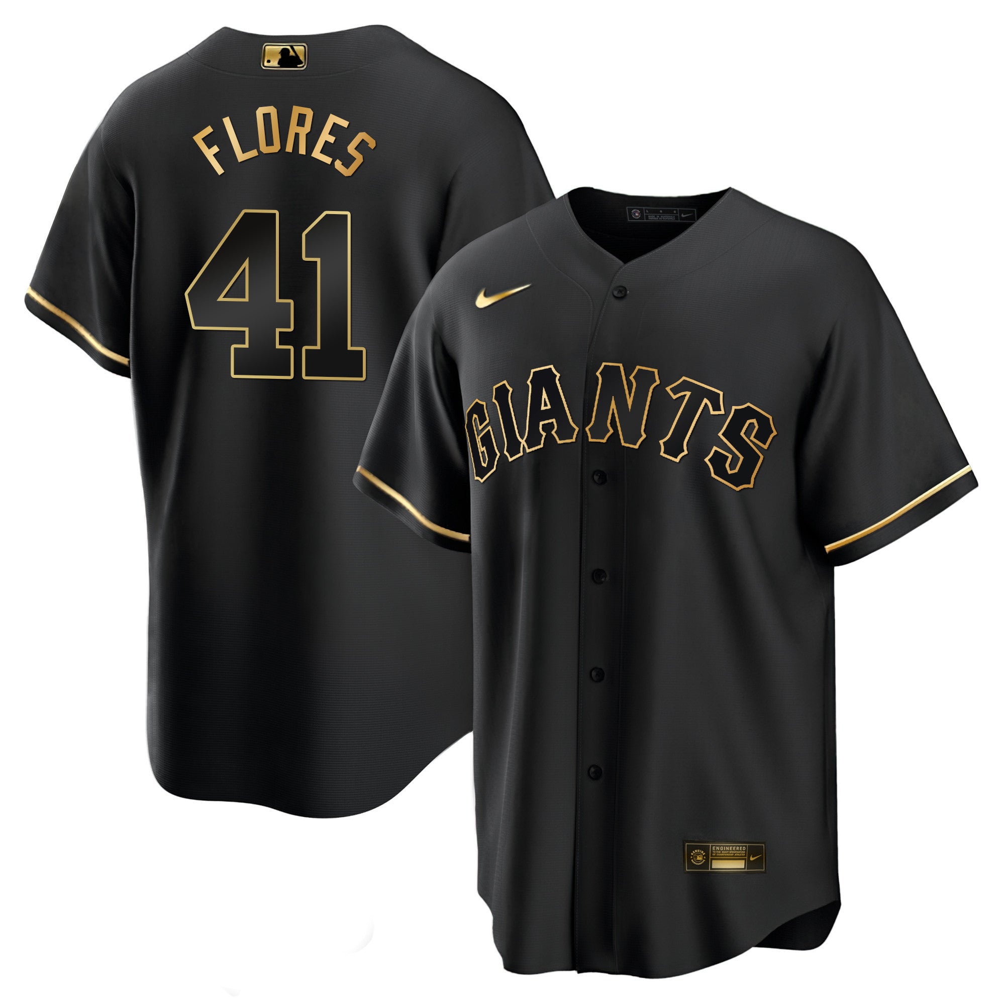 Men’s San Francisco Black Limited & Gold Jersey