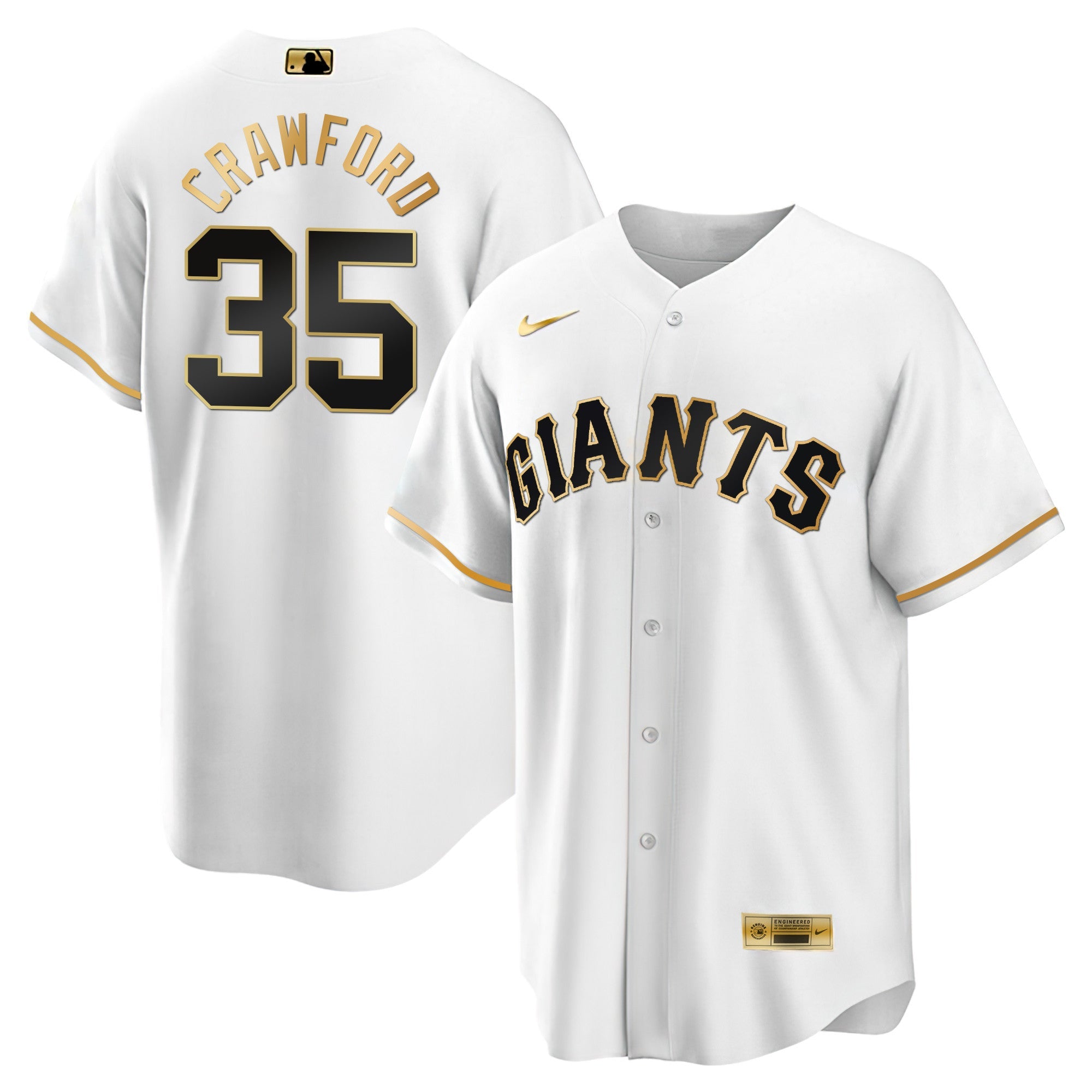 Men’s San Francisco Black Limited & Gold Jersey