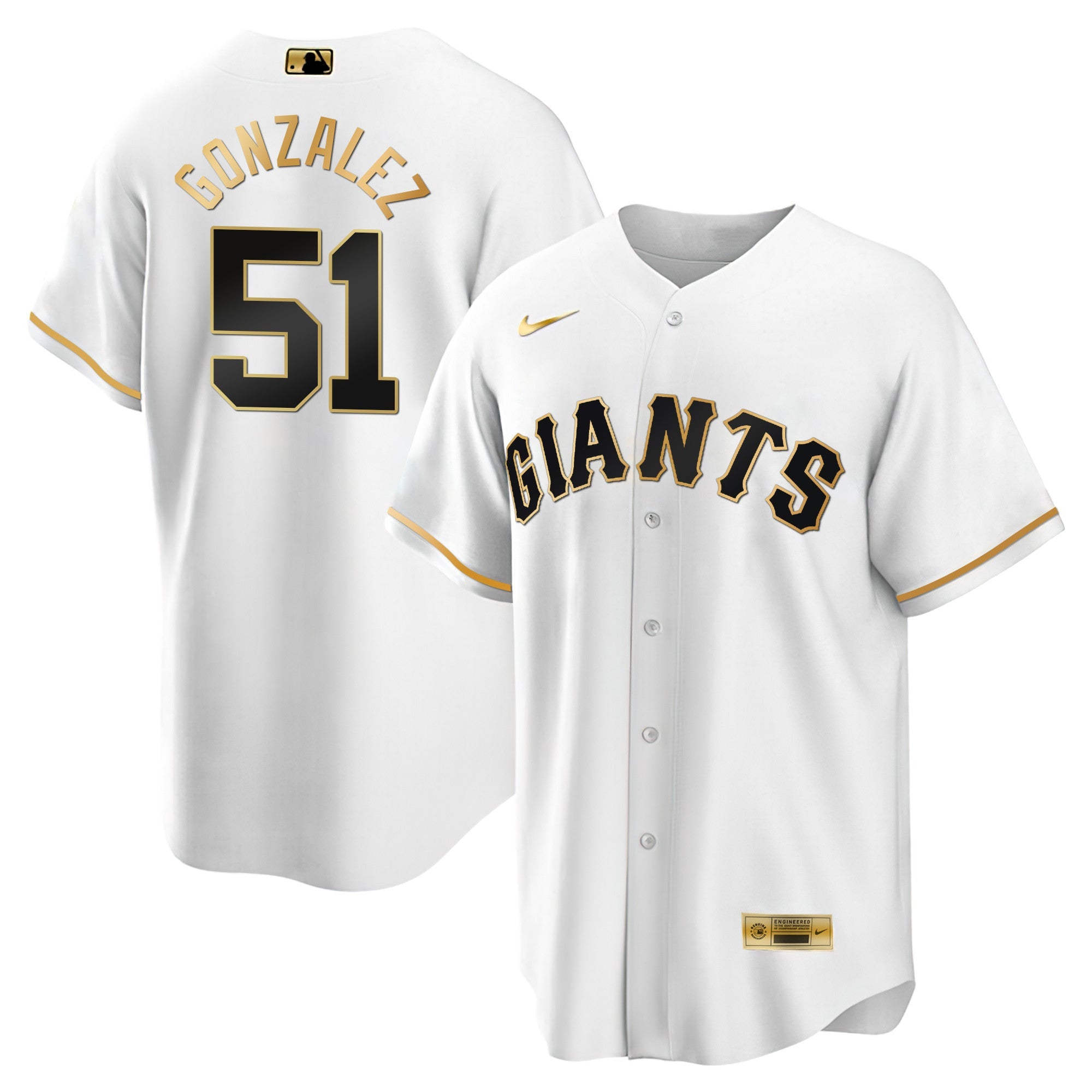 Men’s San Francisco Black Limited & Gold Jersey