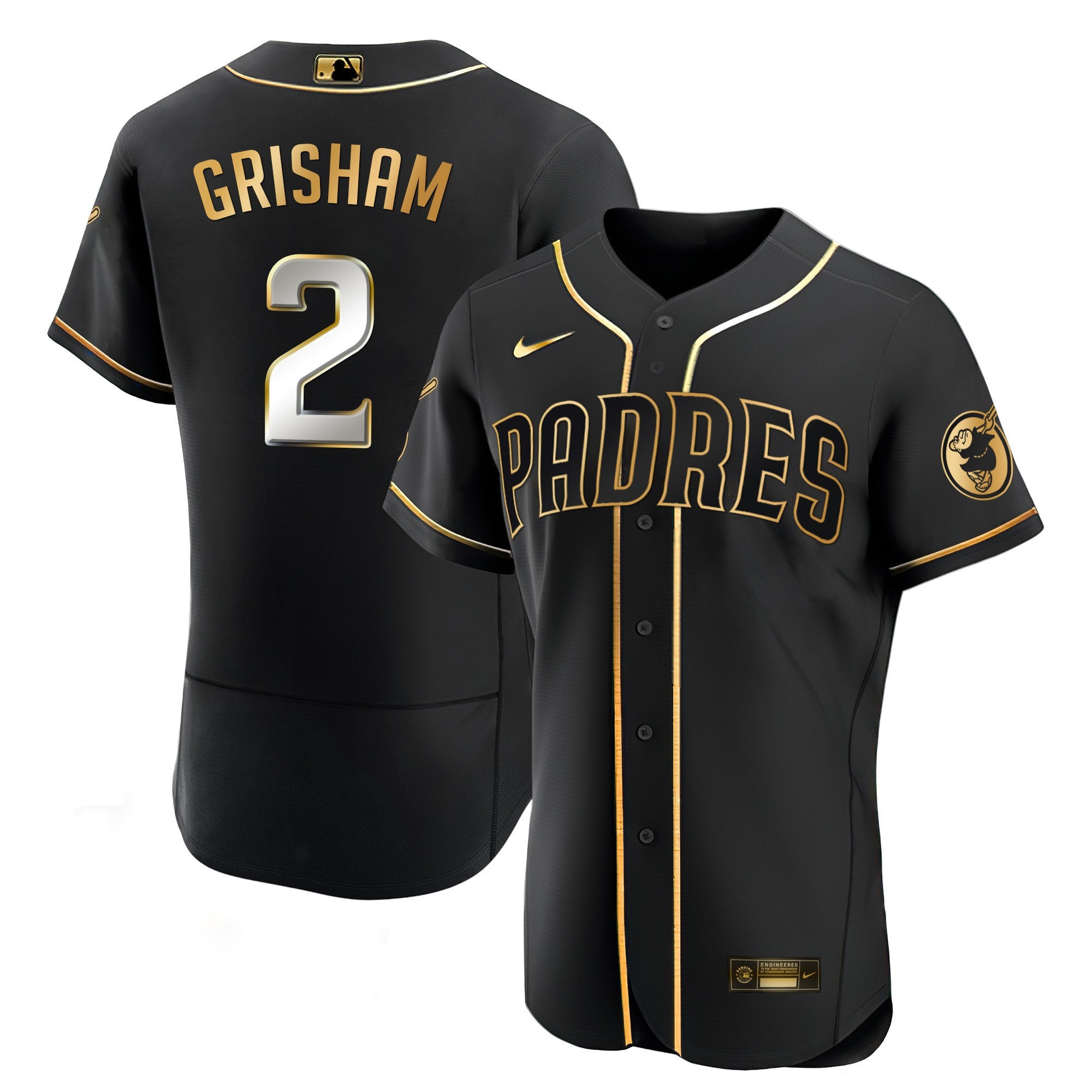 Men’s San Diego Black Limited & Gold Jersey