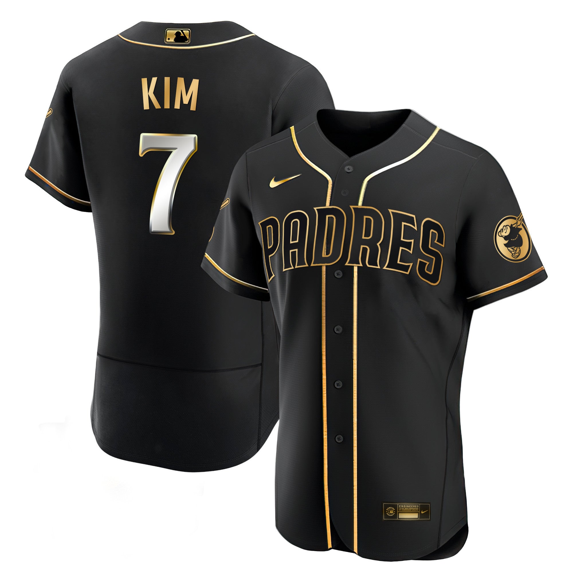 Men’s San Diego Black Limited & Gold Jersey