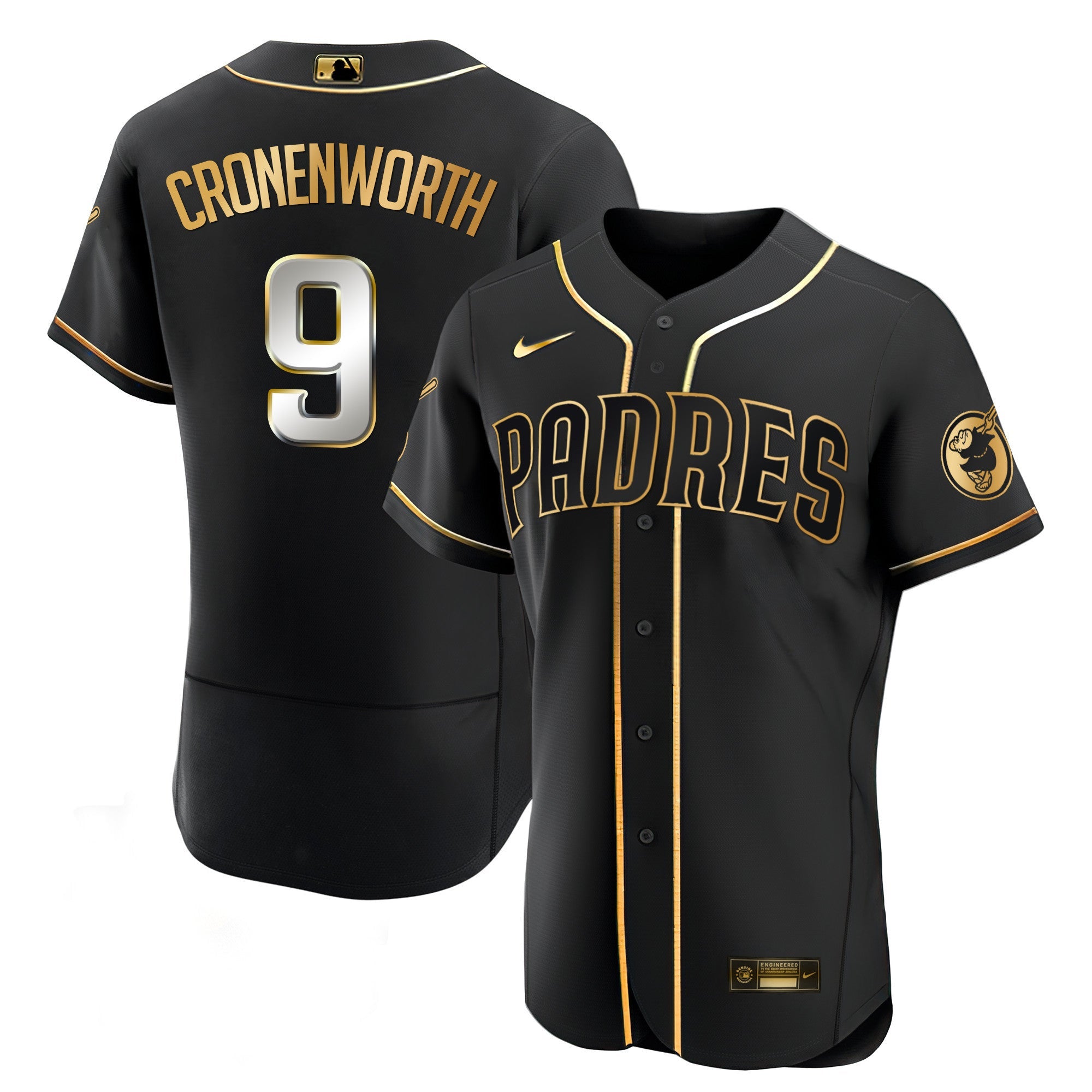 Men’s San Diego Black Limited & Gold Jersey
