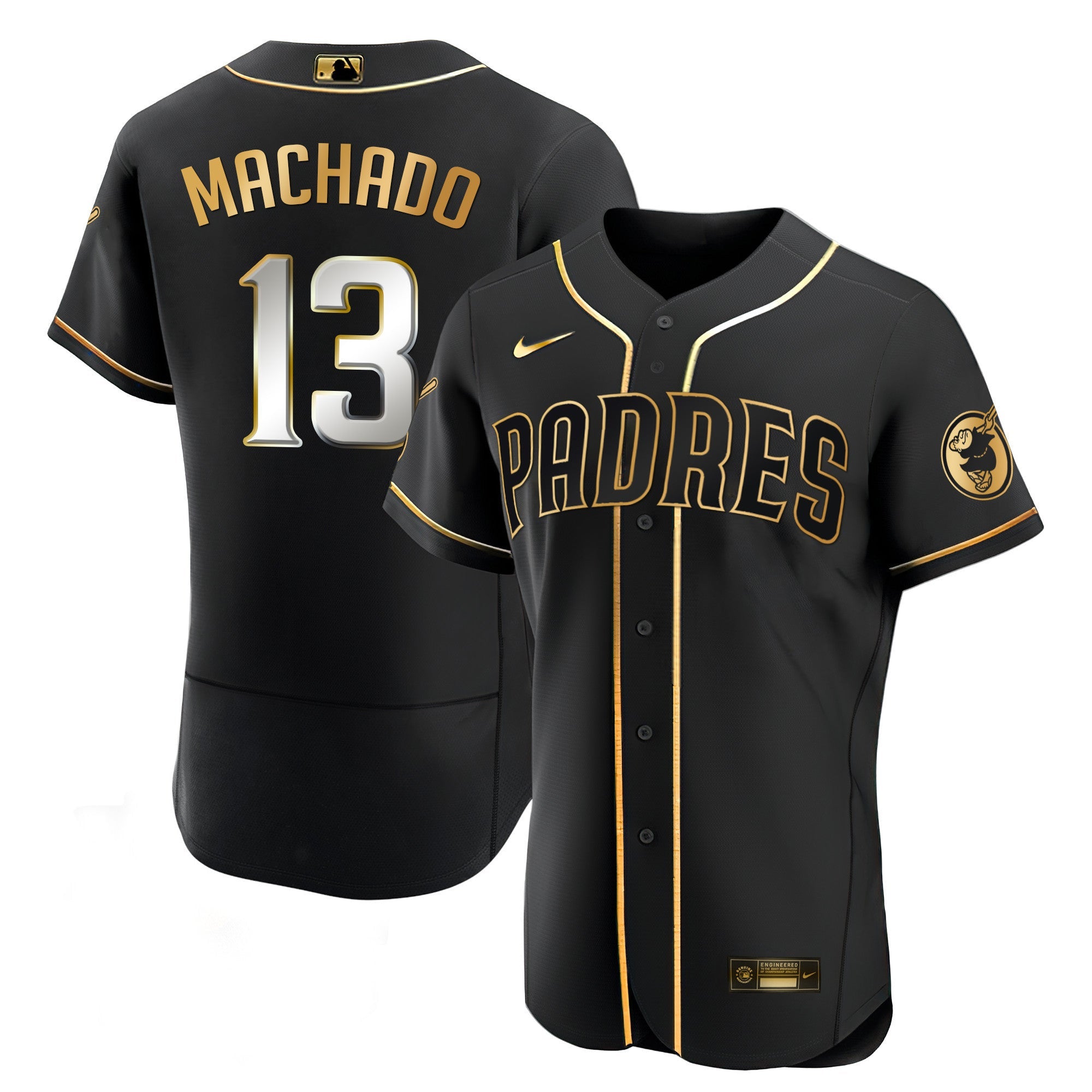 Men’s San Diego Black Limited & Gold Jersey
