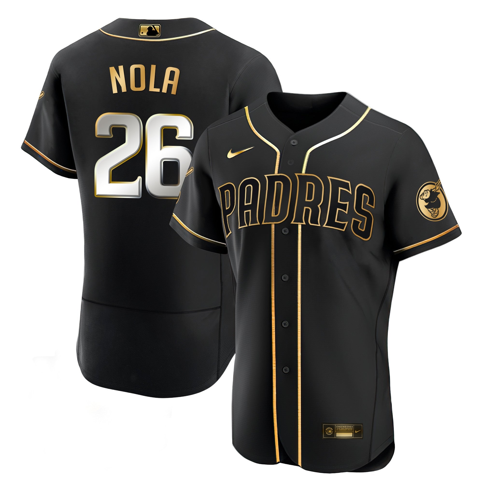 Men’s San Diego Black Limited & Gold Jersey