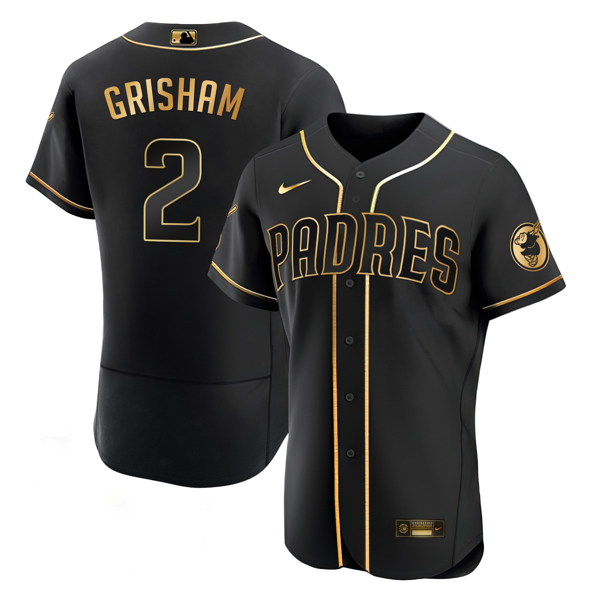 Men’s San Diego Black Limited & Gold Jersey