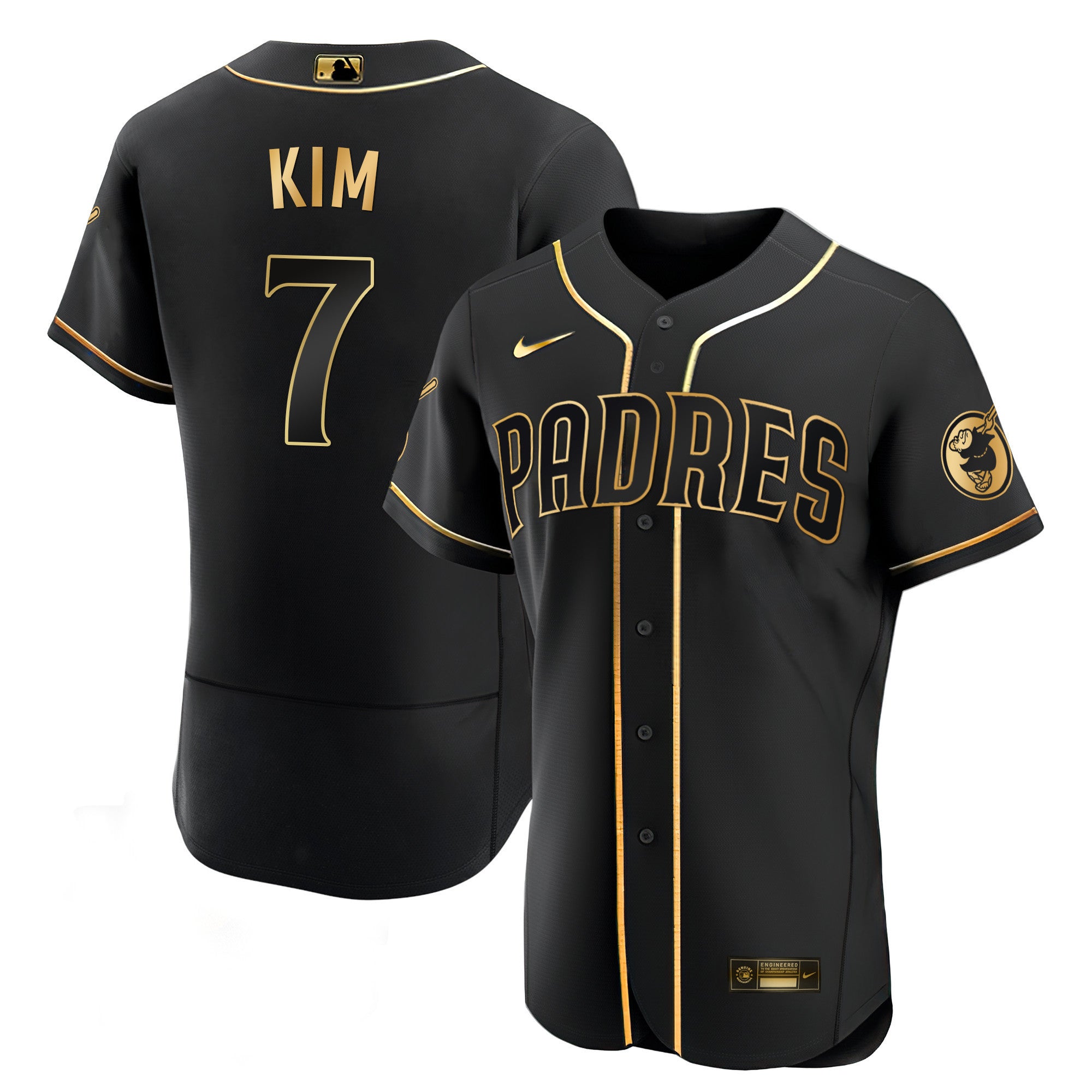 Men’s San Diego Black Limited & Gold Jersey
