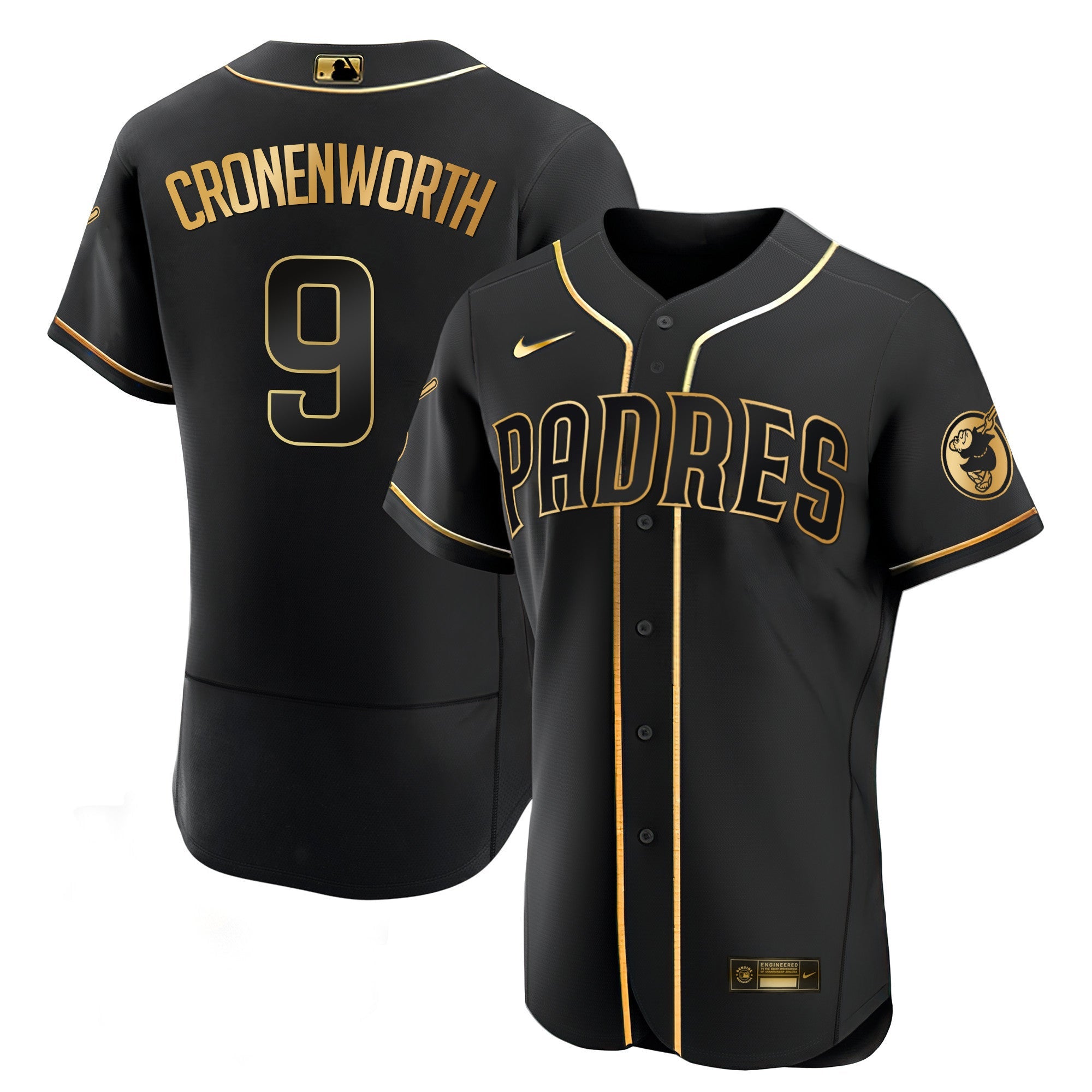 Men’s San Diego Black Limited & Gold Jersey