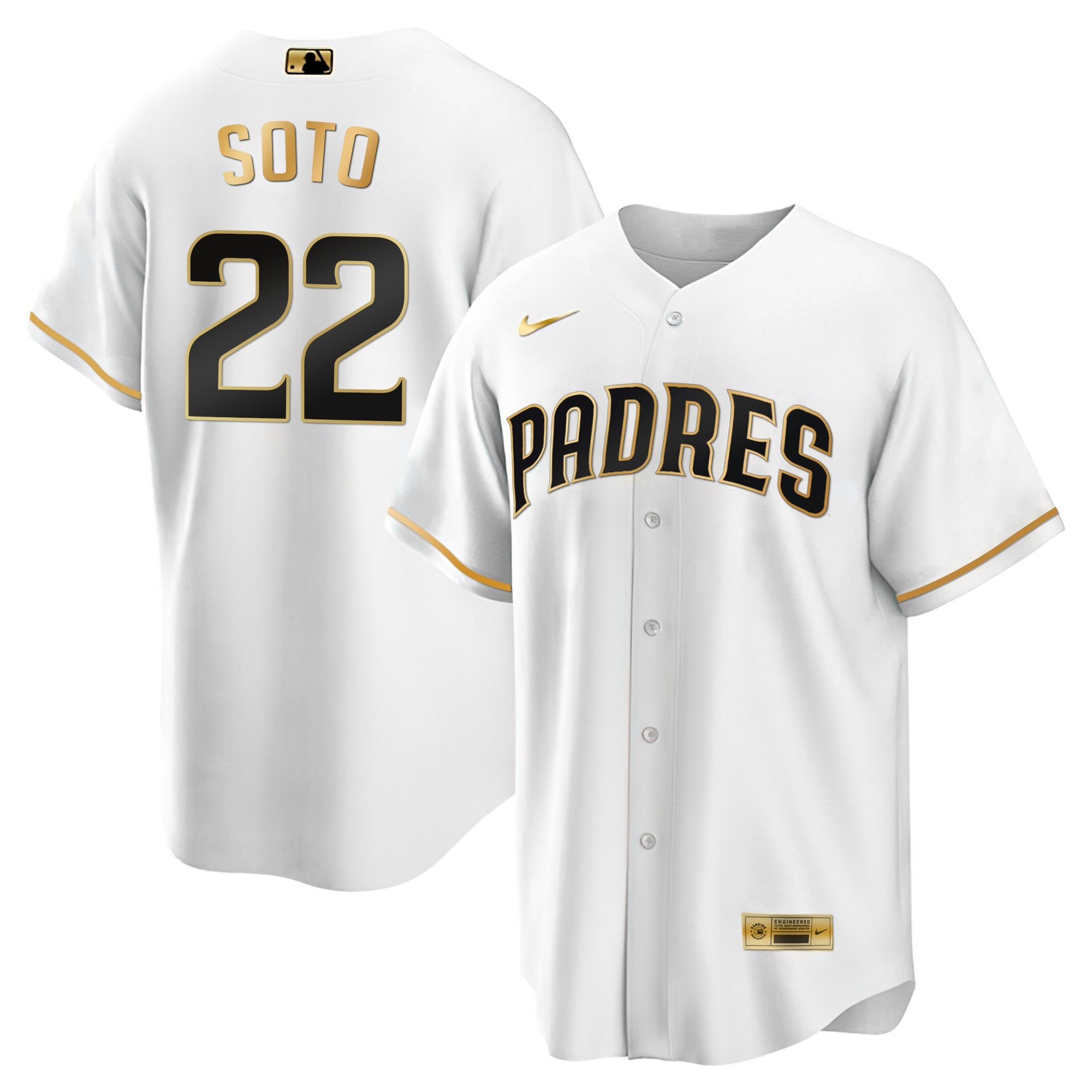 Men’s San Diego Black Limited & Gold Jersey