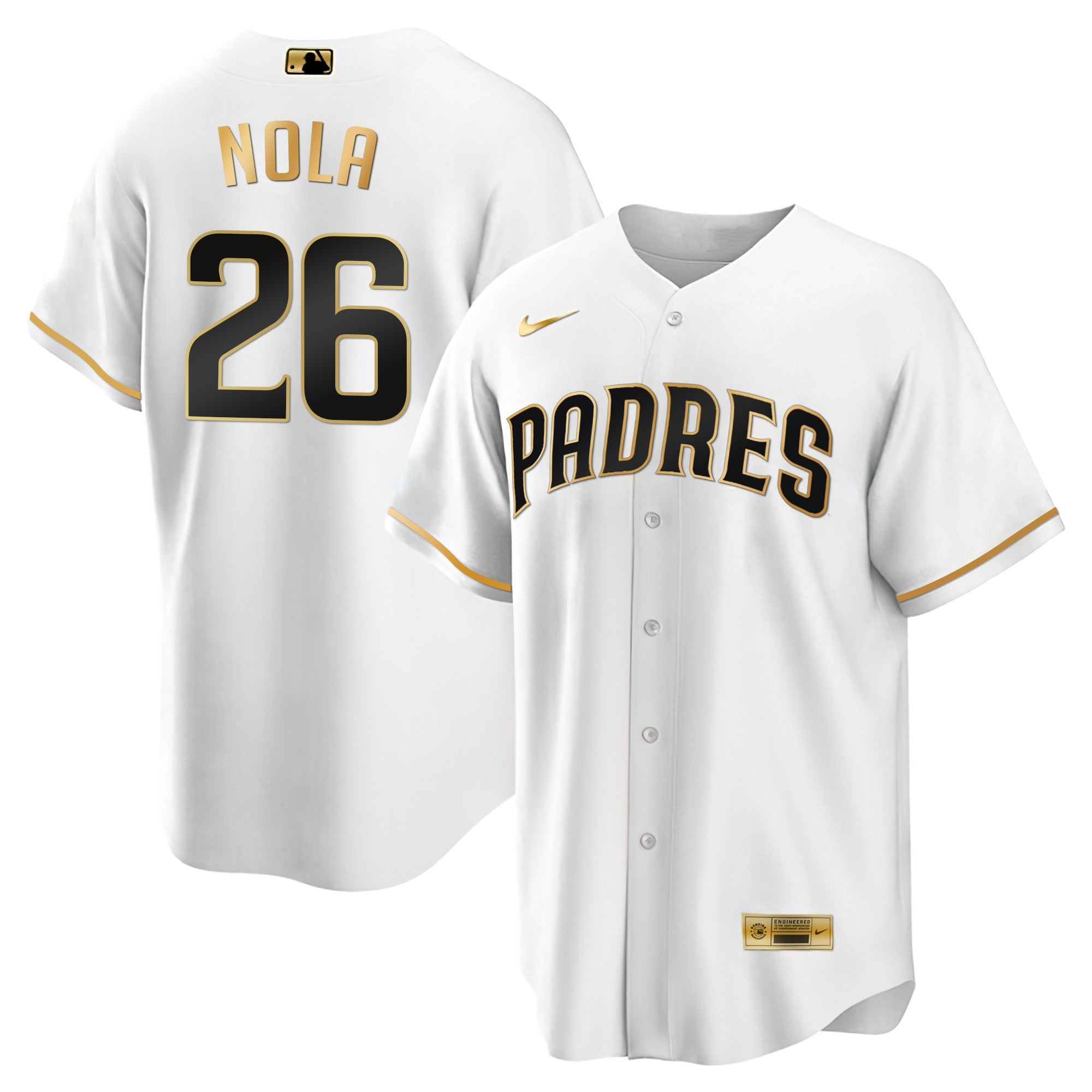 Men’s San Diego Black Limited & Gold Jersey