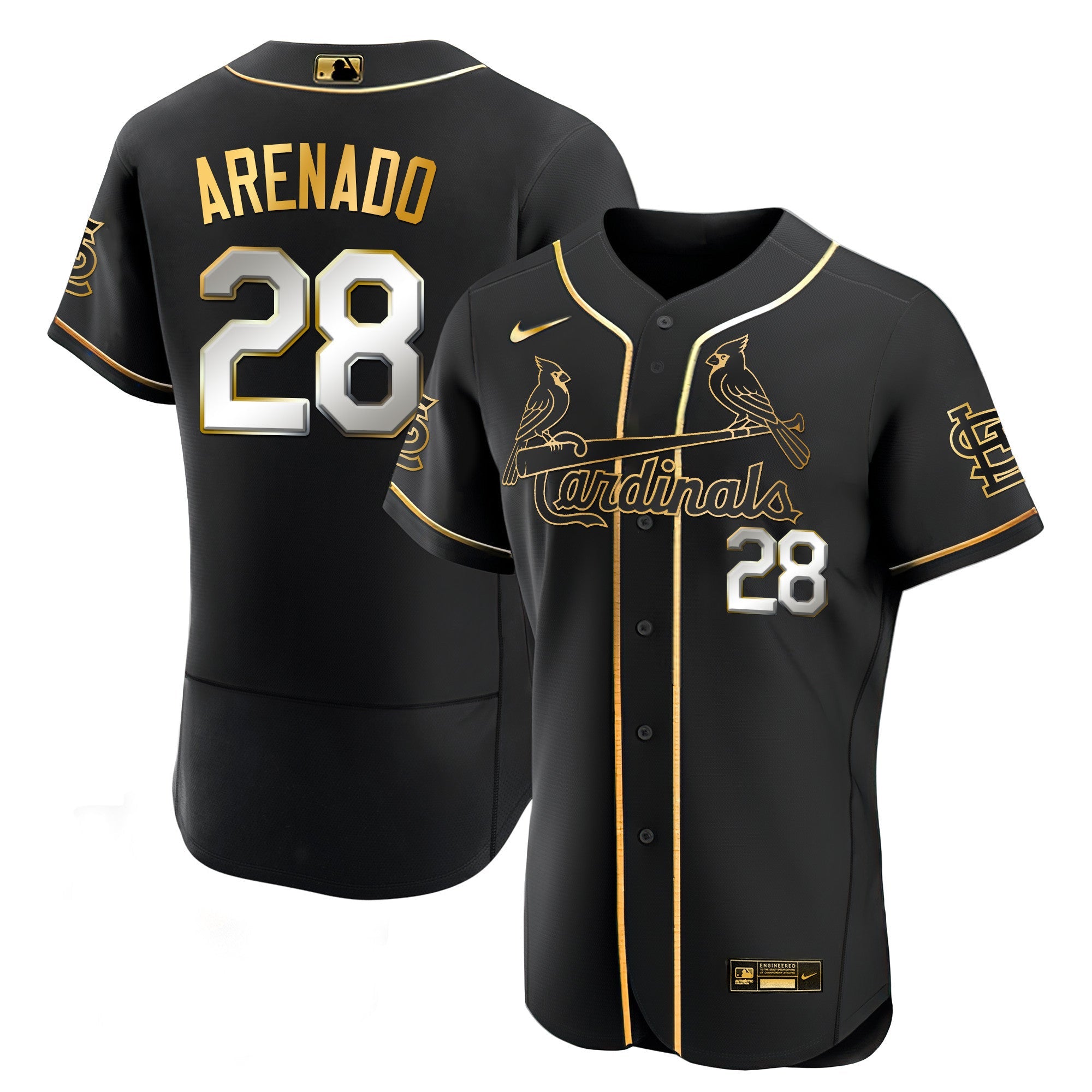 Men’s St. Louis Black Limited & Gold Jersey