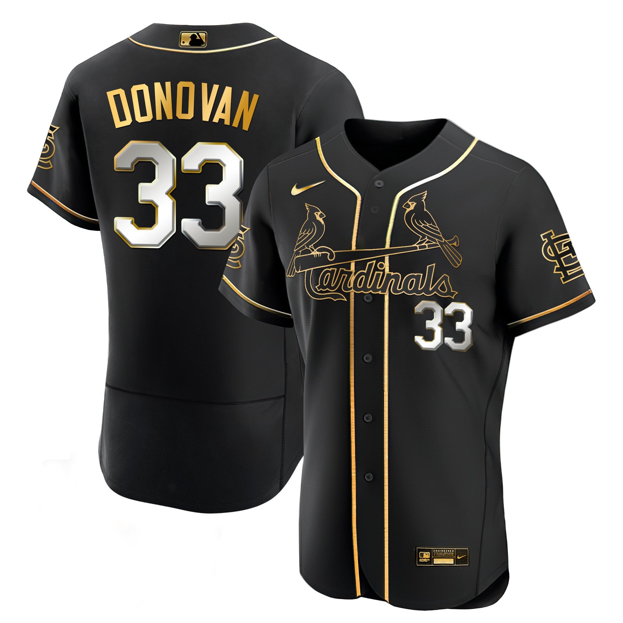 Men’s St. Louis Black Limited & Gold Jersey