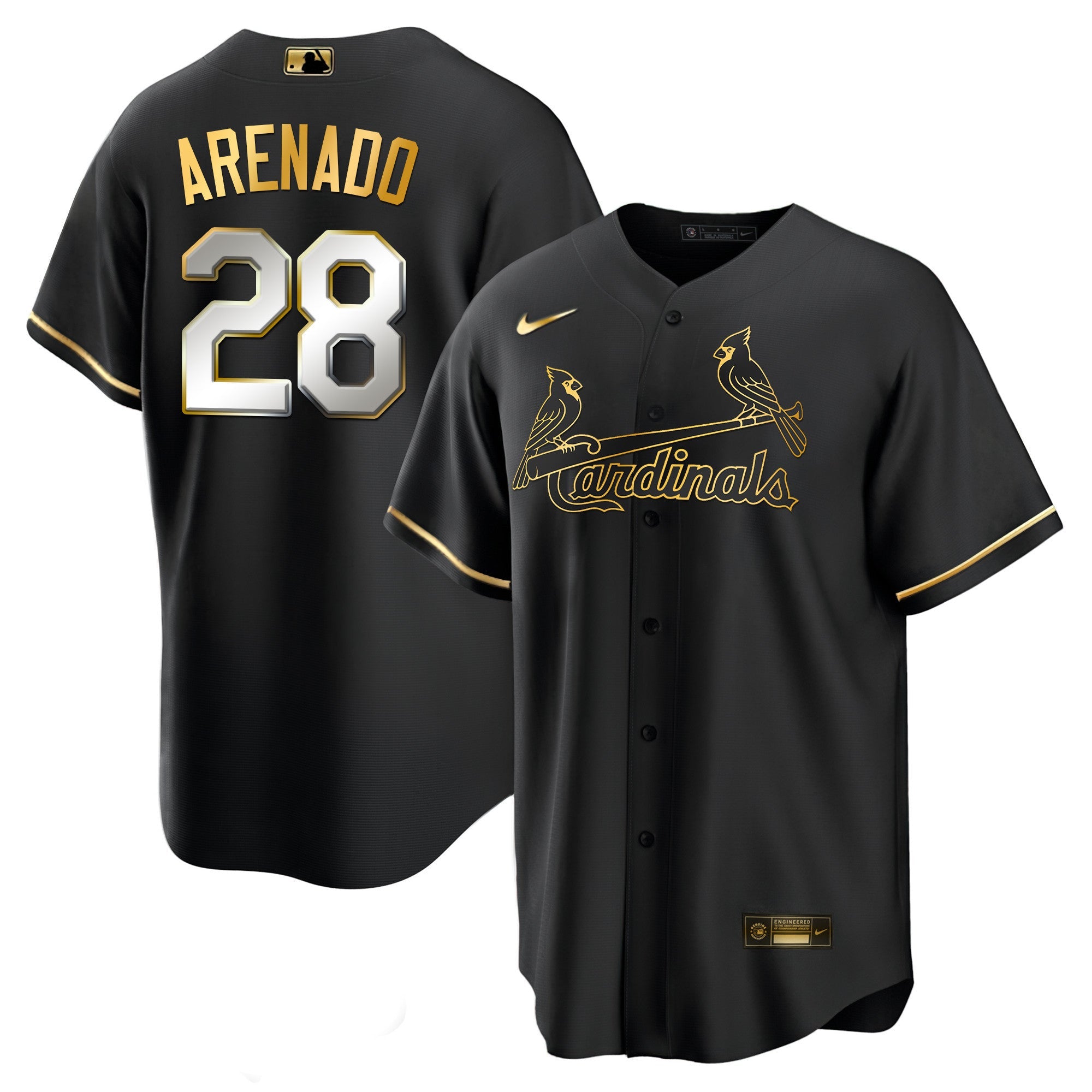 Men’s St. Louis Black Limited & Gold Jersey