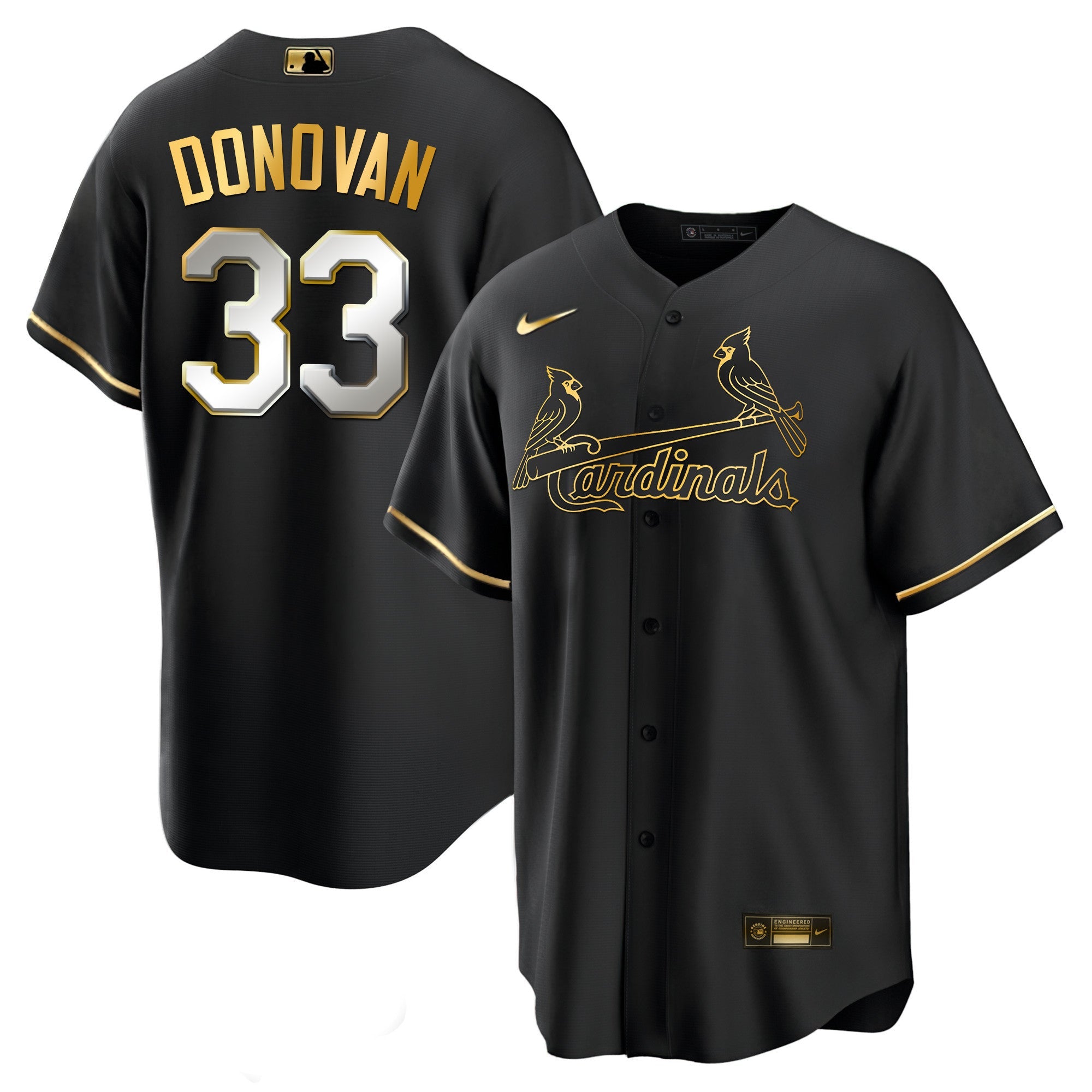 Men’s St. Louis Black Limited & Gold Jersey