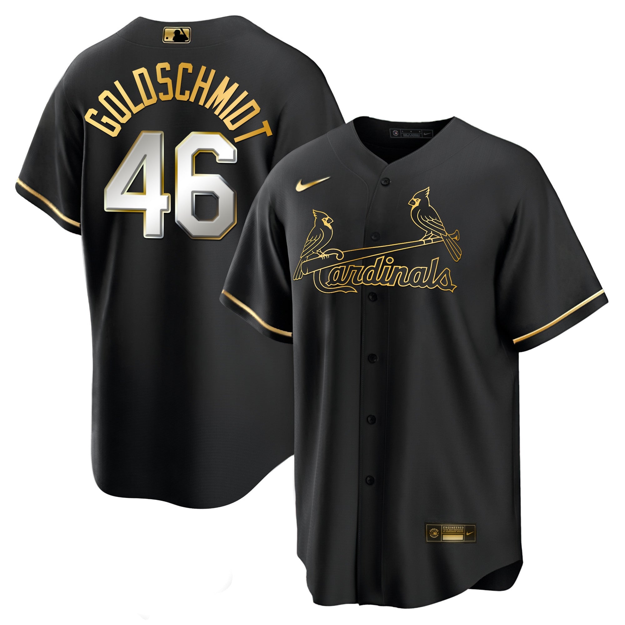 Men’s St. Louis Black Limited & Gold Jersey