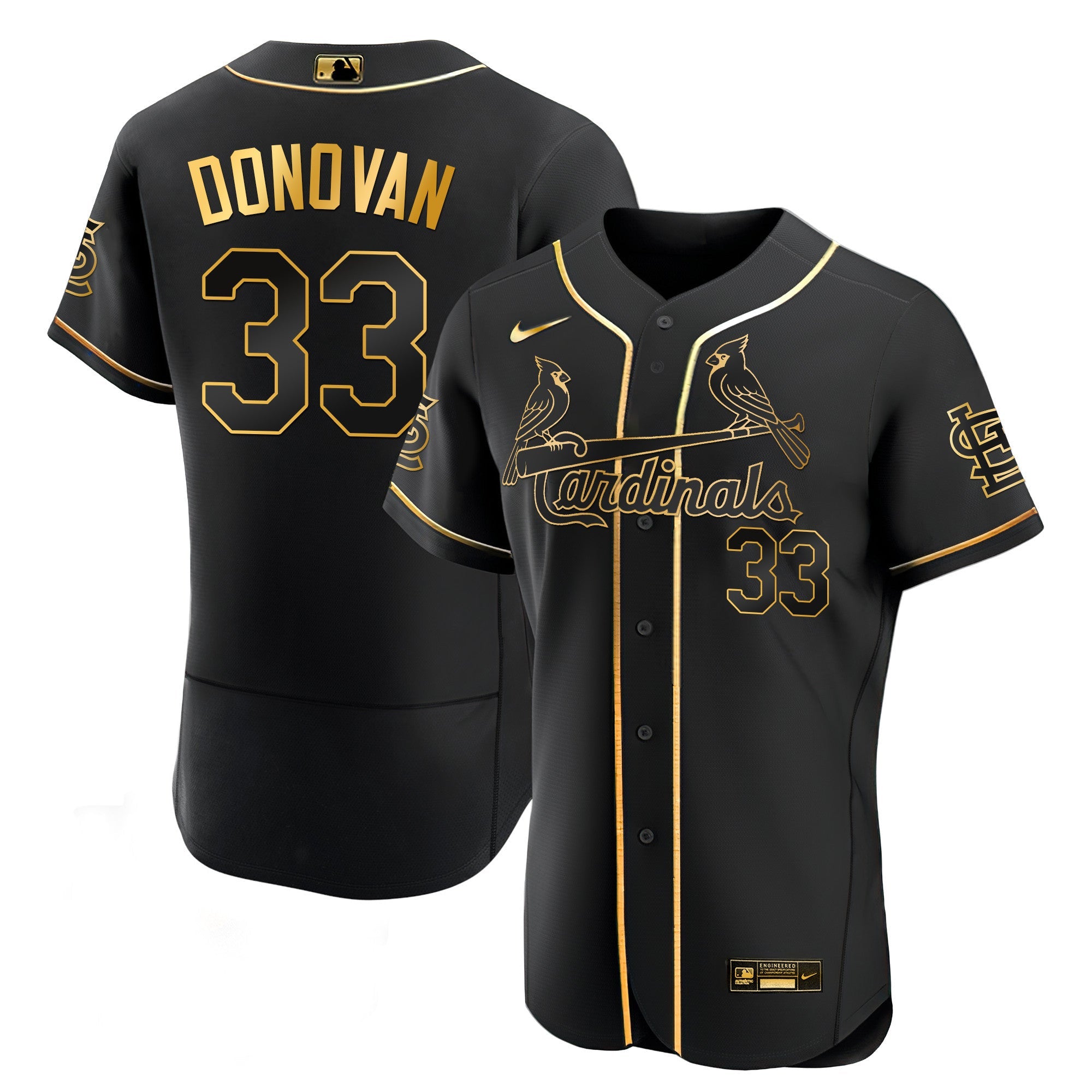 Men’s St. Louis Black Limited & Gold Jersey