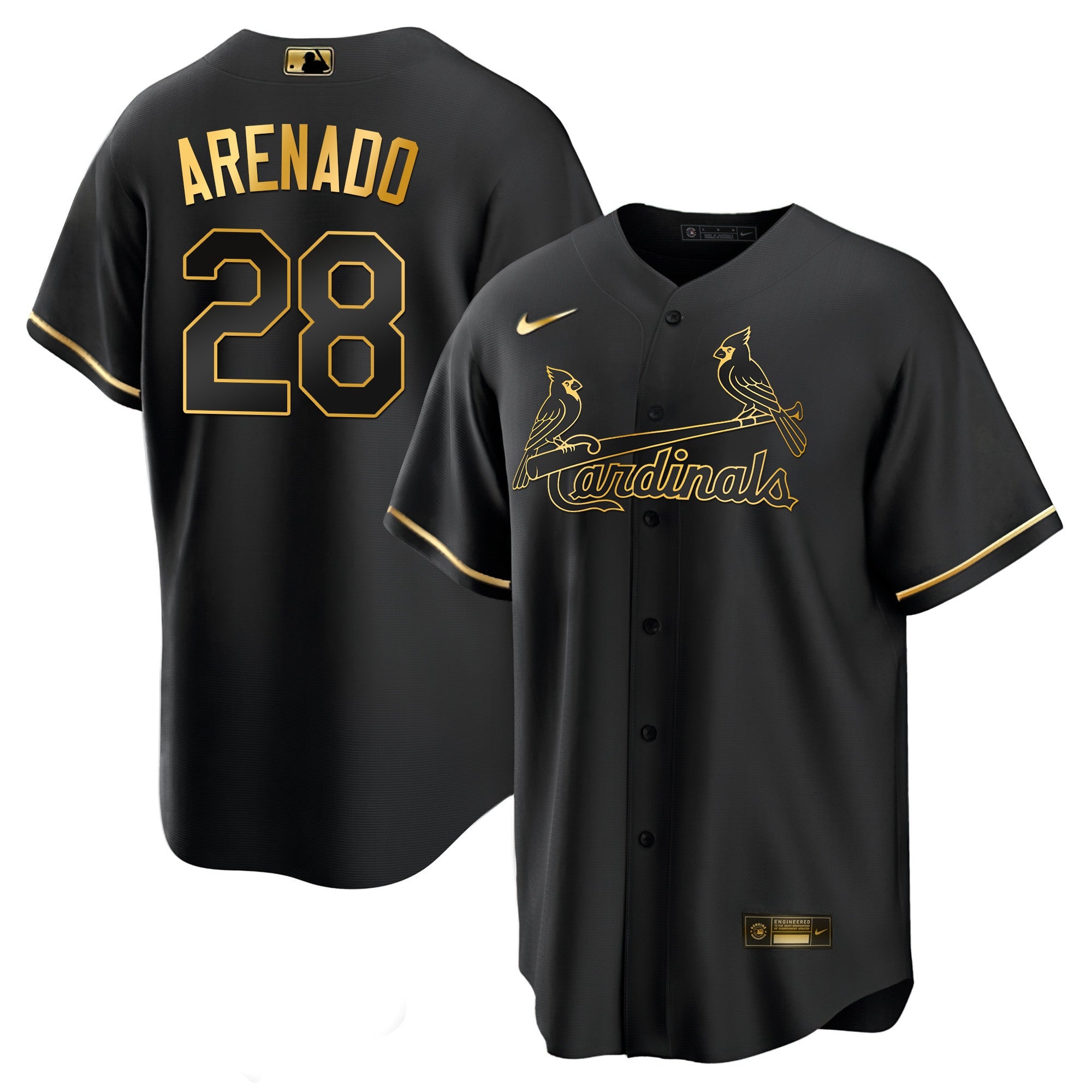 Men’s St. Louis Black Limited & Gold Jersey