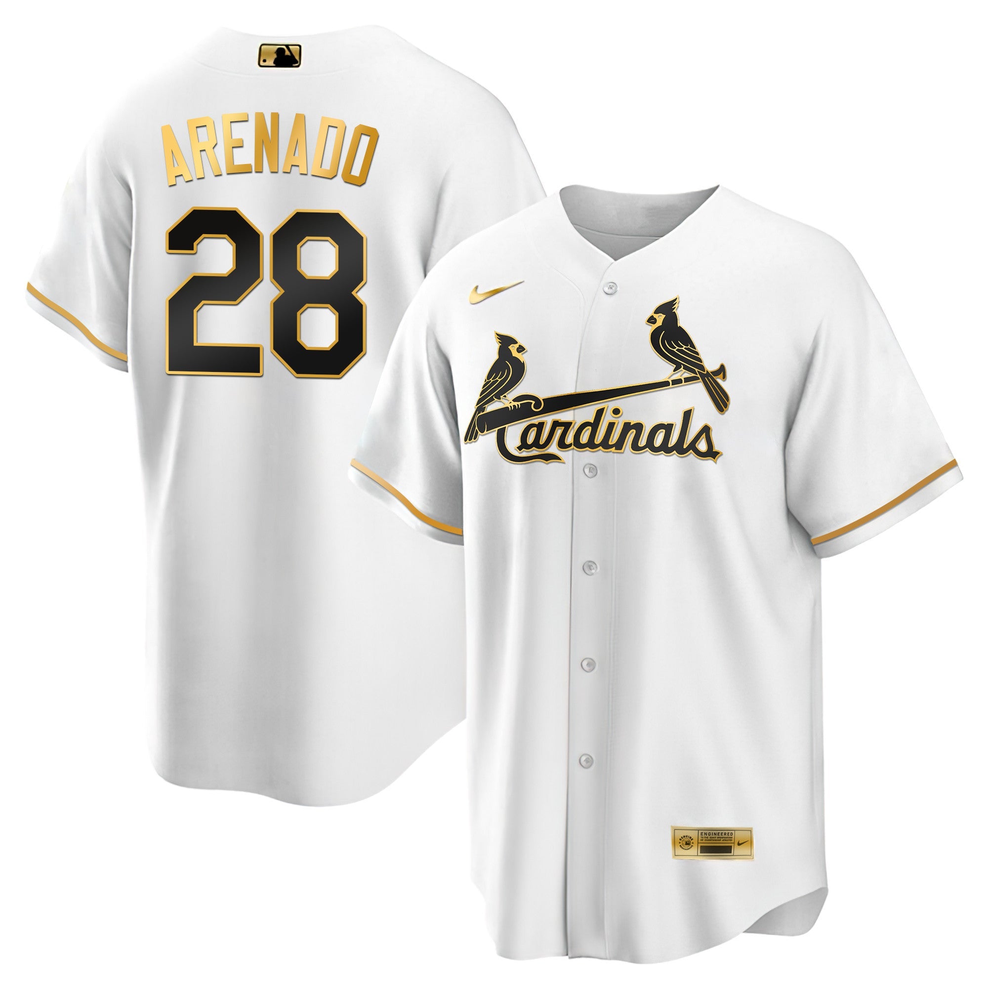 Men’s St. Louis Black Limited & Gold Jersey