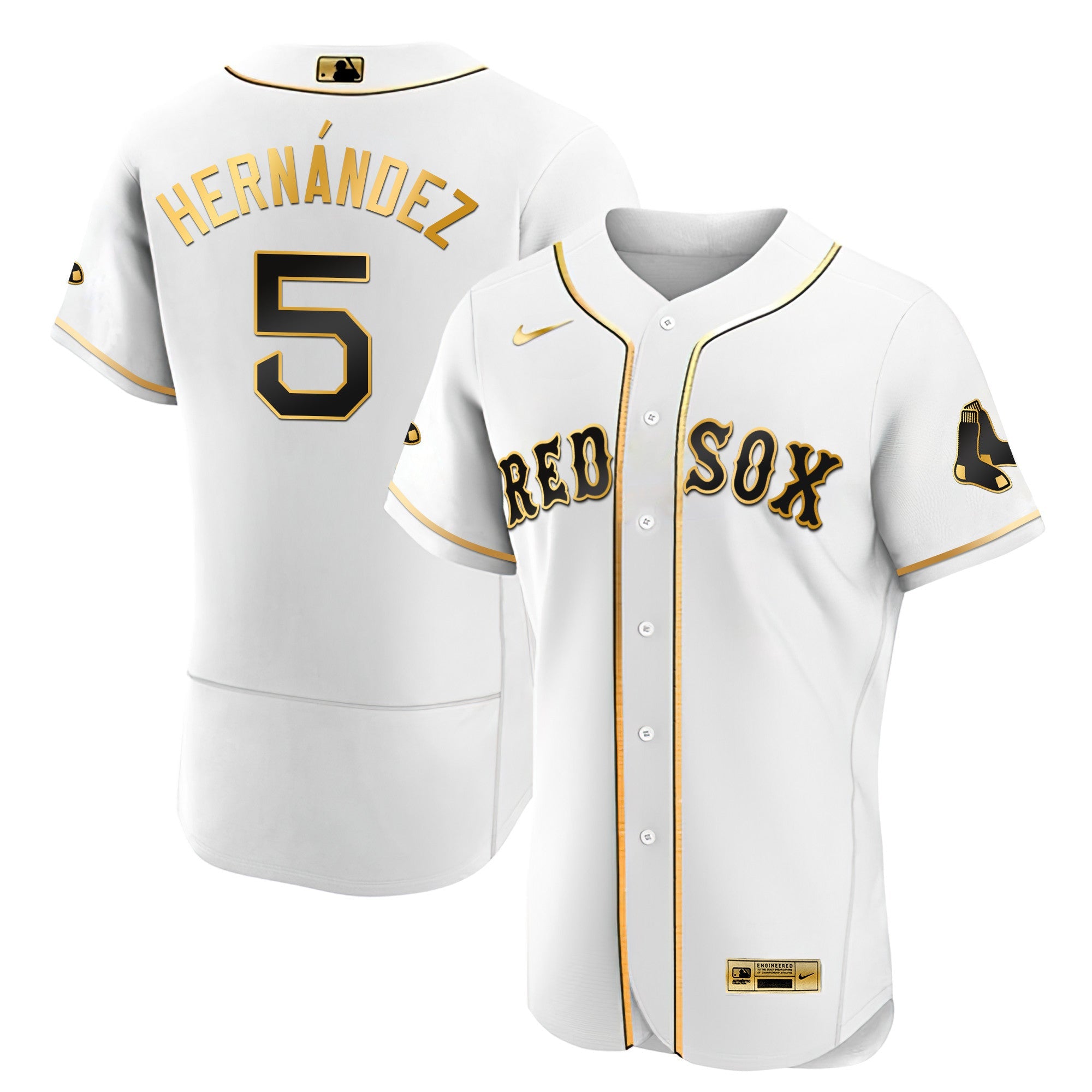 Men’s Boston Black Limited & Gold Jersey