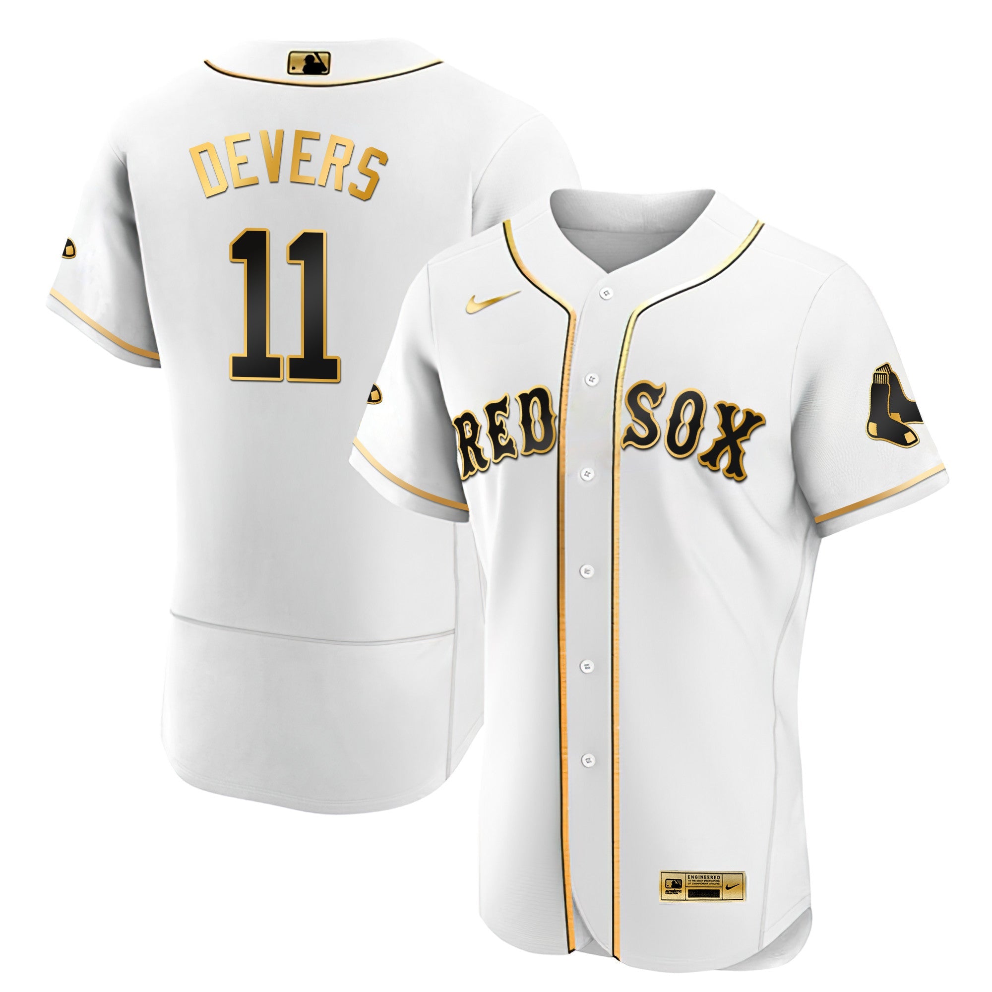 Men’s Boston Black Limited & Gold Jersey