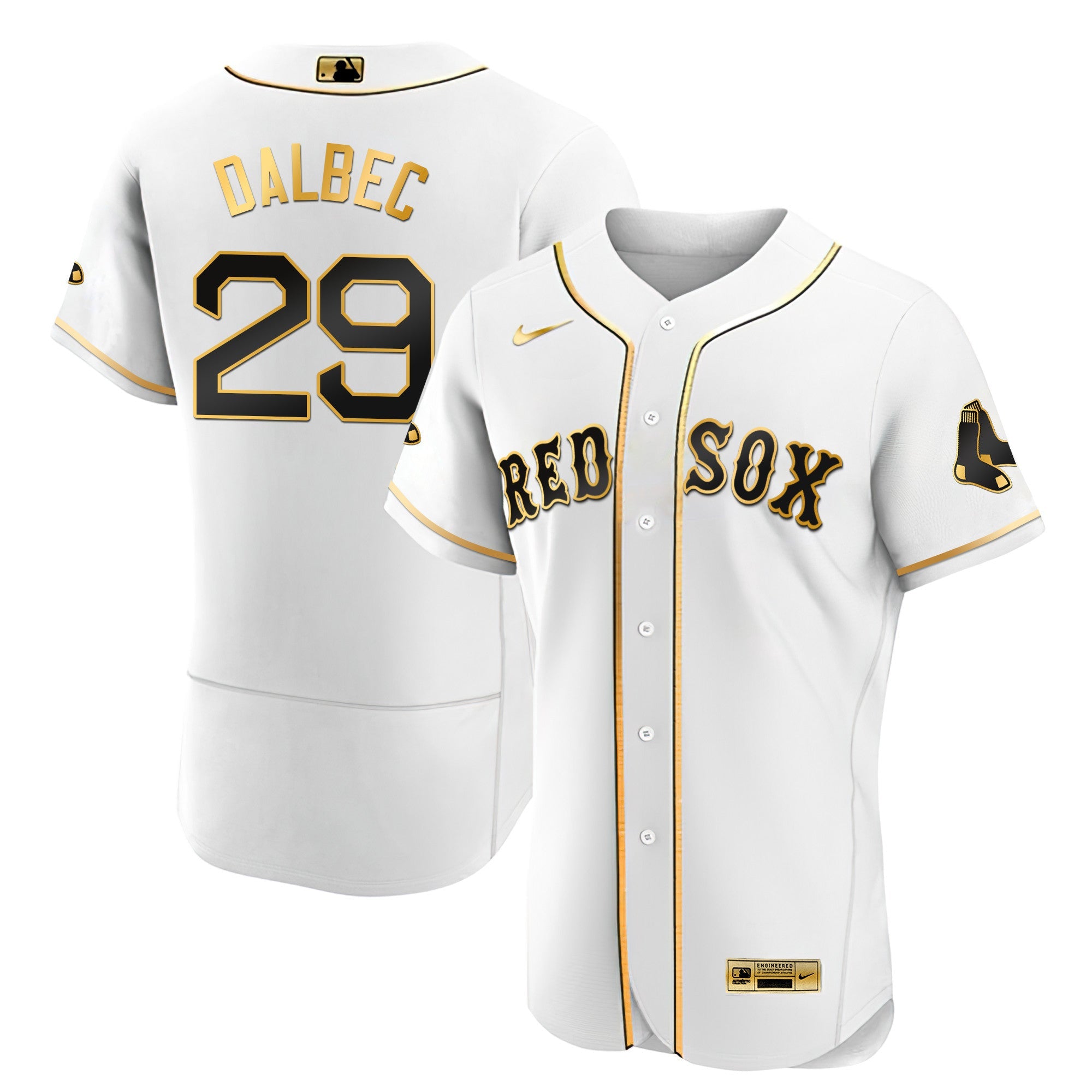 Men’s Boston Black Limited & Gold Jersey