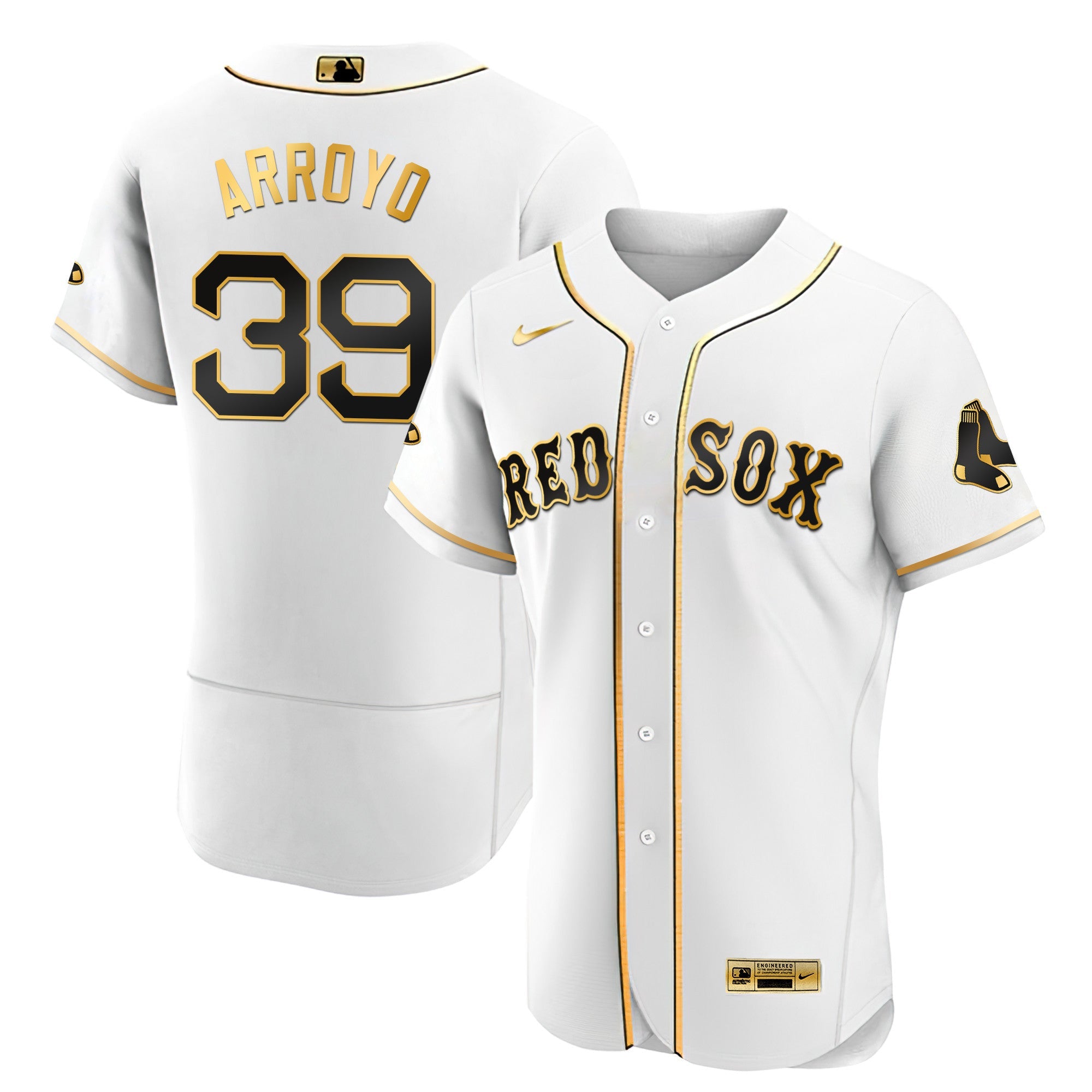 Men’s Boston Black Limited & Gold Jersey