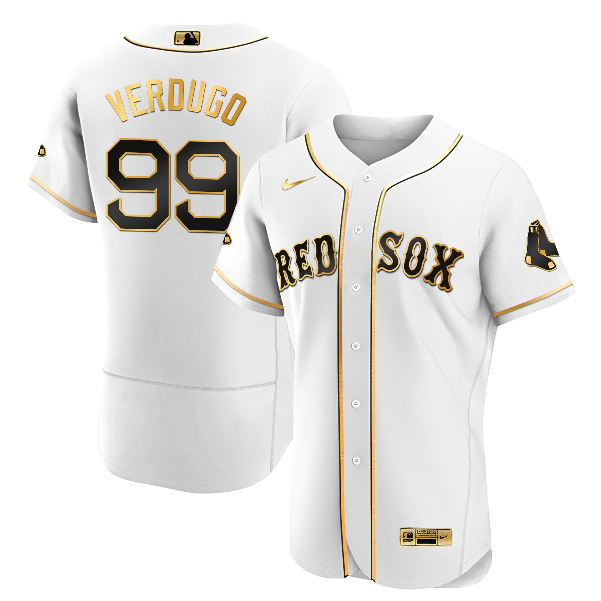 Men’s Boston Black Limited & Gold Jersey