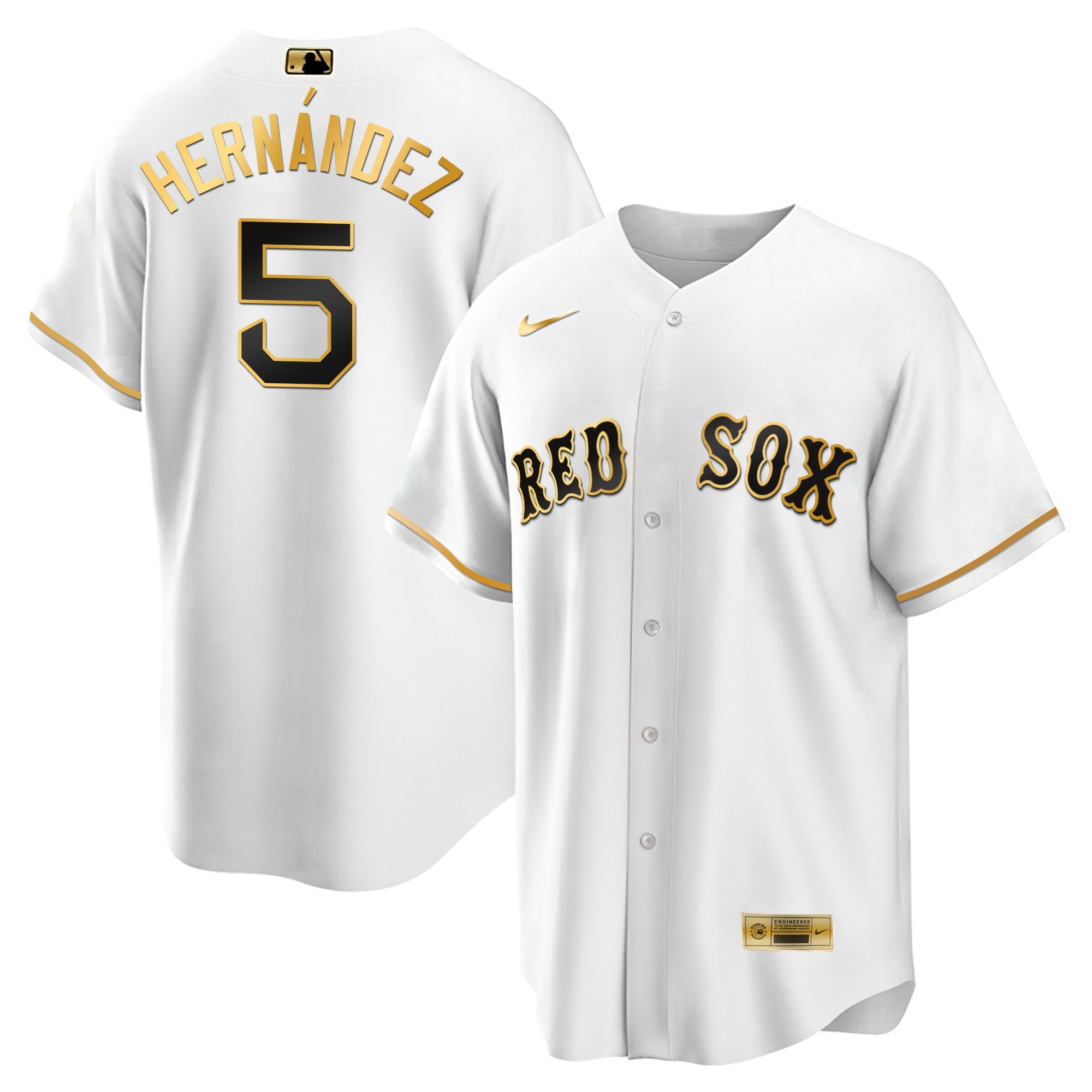 Men’s Boston Black Limited & Gold Jersey
