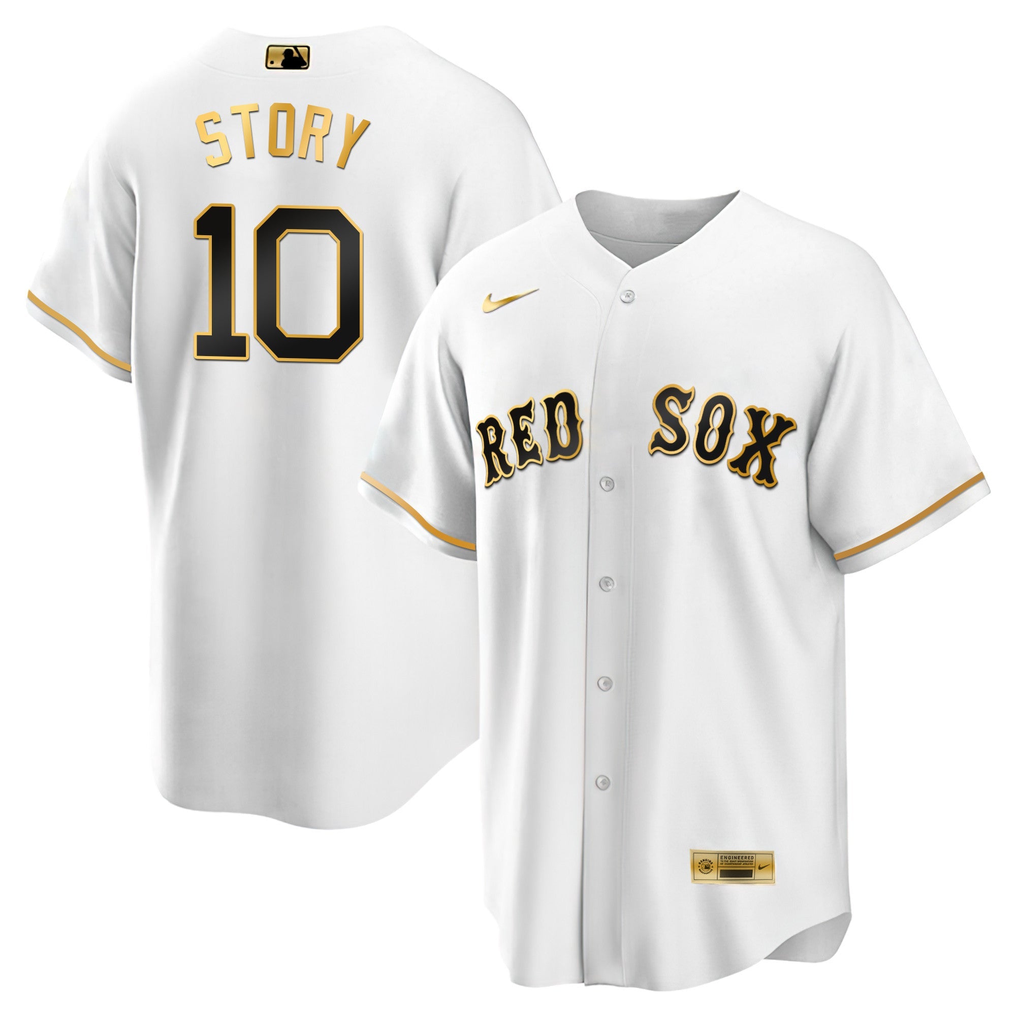 Men’s Boston Black Limited & Gold Jersey