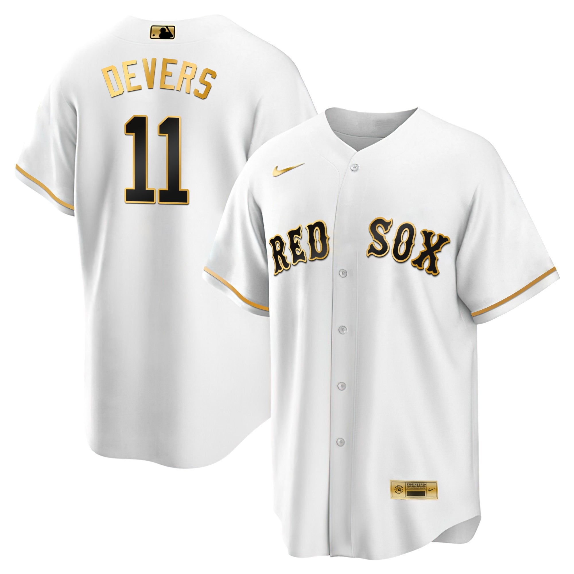 Men’s Boston Black Limited & Gold Jersey