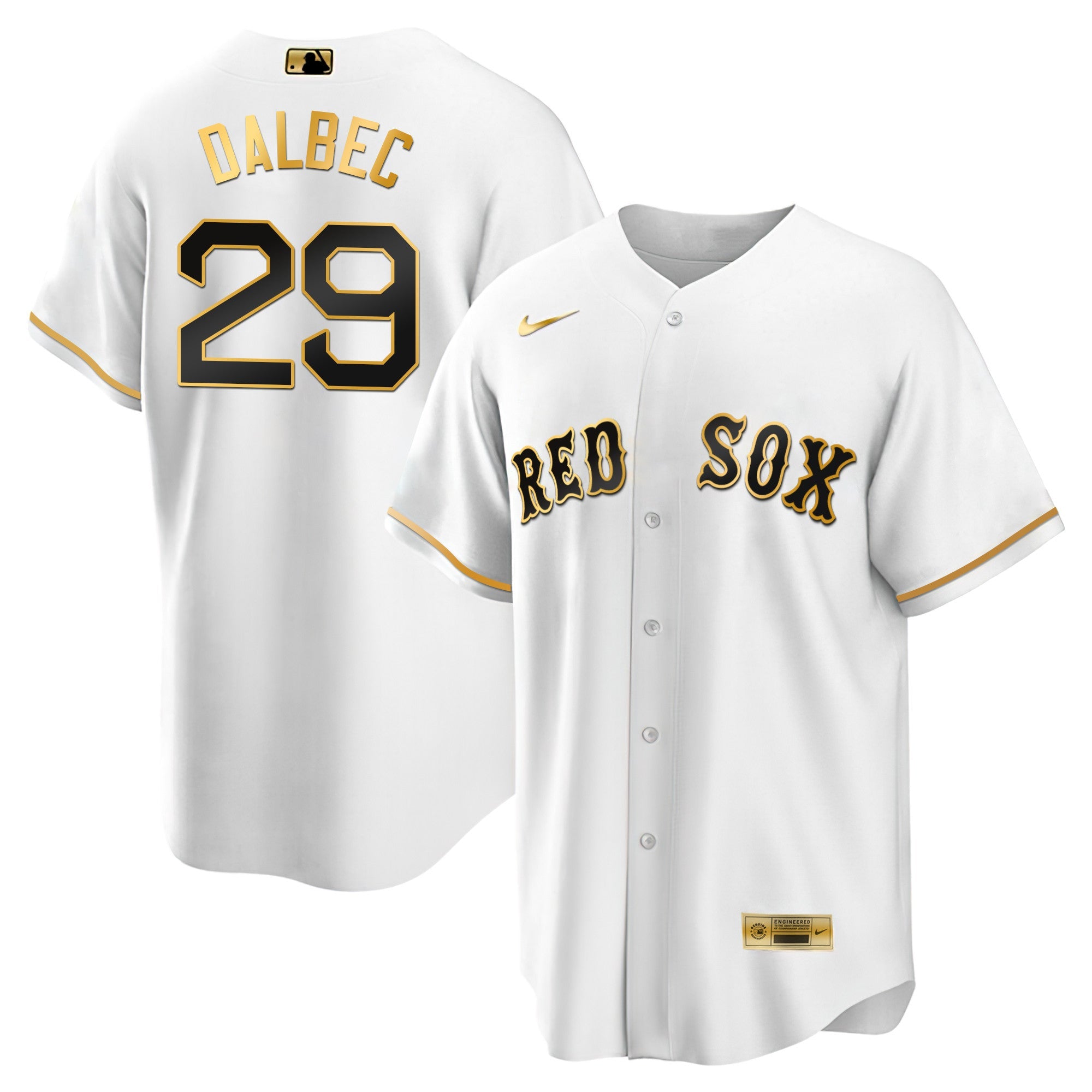 Men’s Boston Black Limited & Gold Jersey