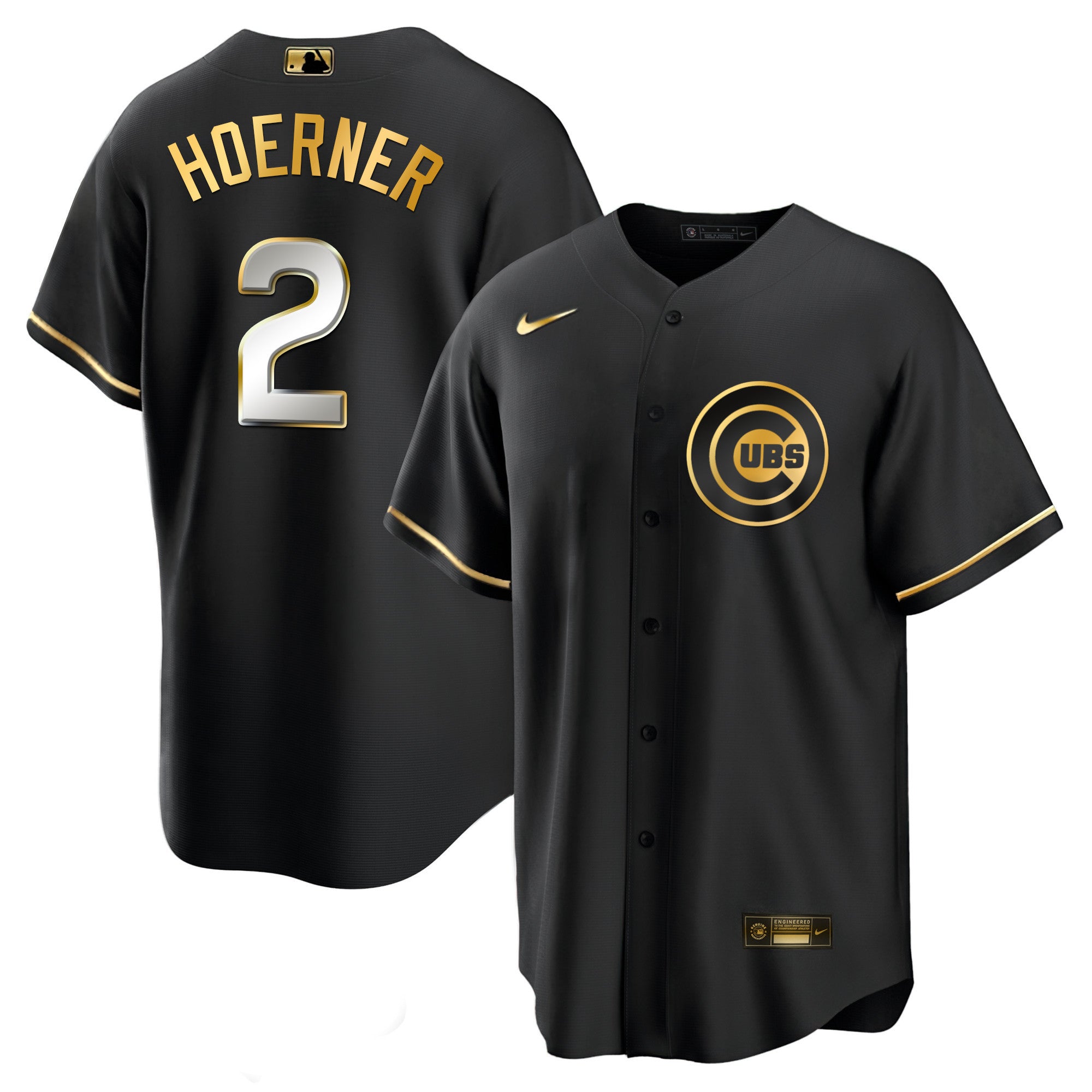 Men’s Chicago Black Limited & Gold Jersey