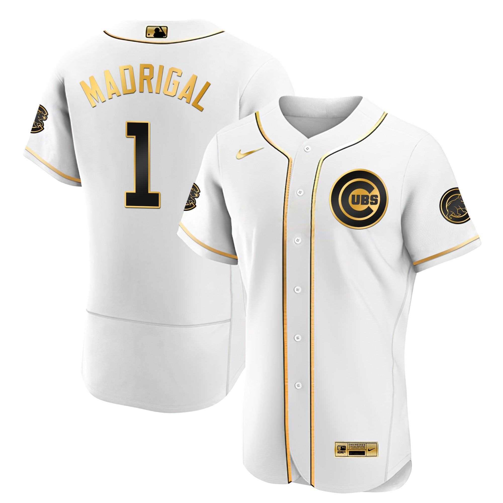 Men’s Chicago Black Limited & Gold Jersey