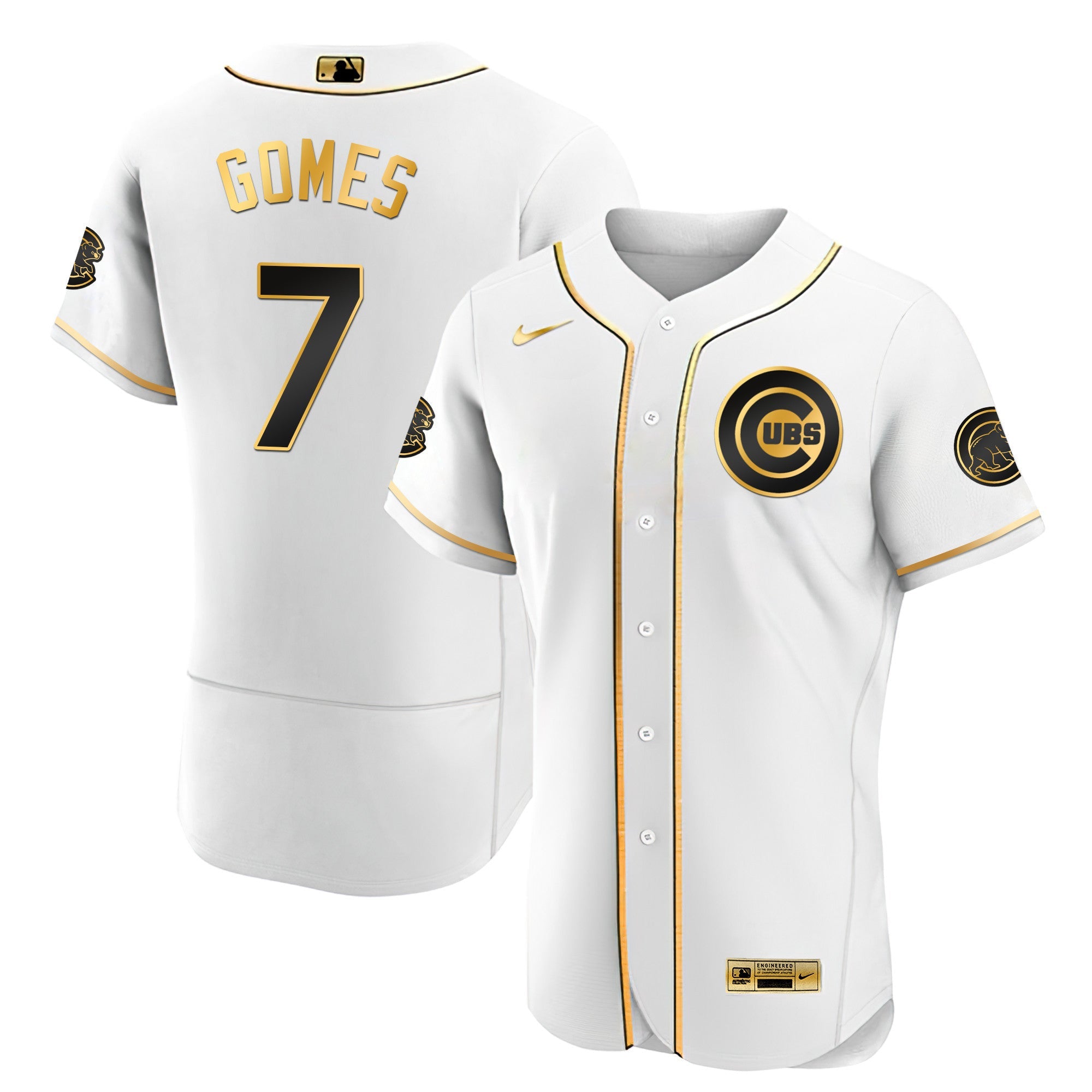 Men’s Chicago Black Limited & Gold Jersey