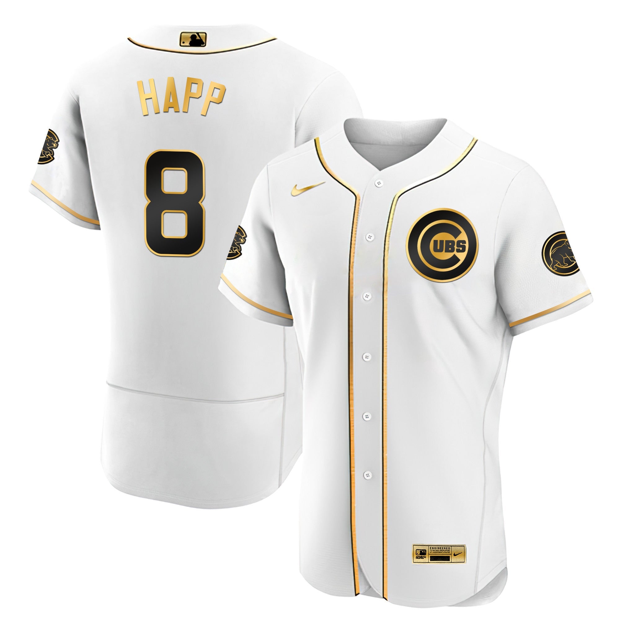 Men’s Chicago Black Limited & Gold Jersey
