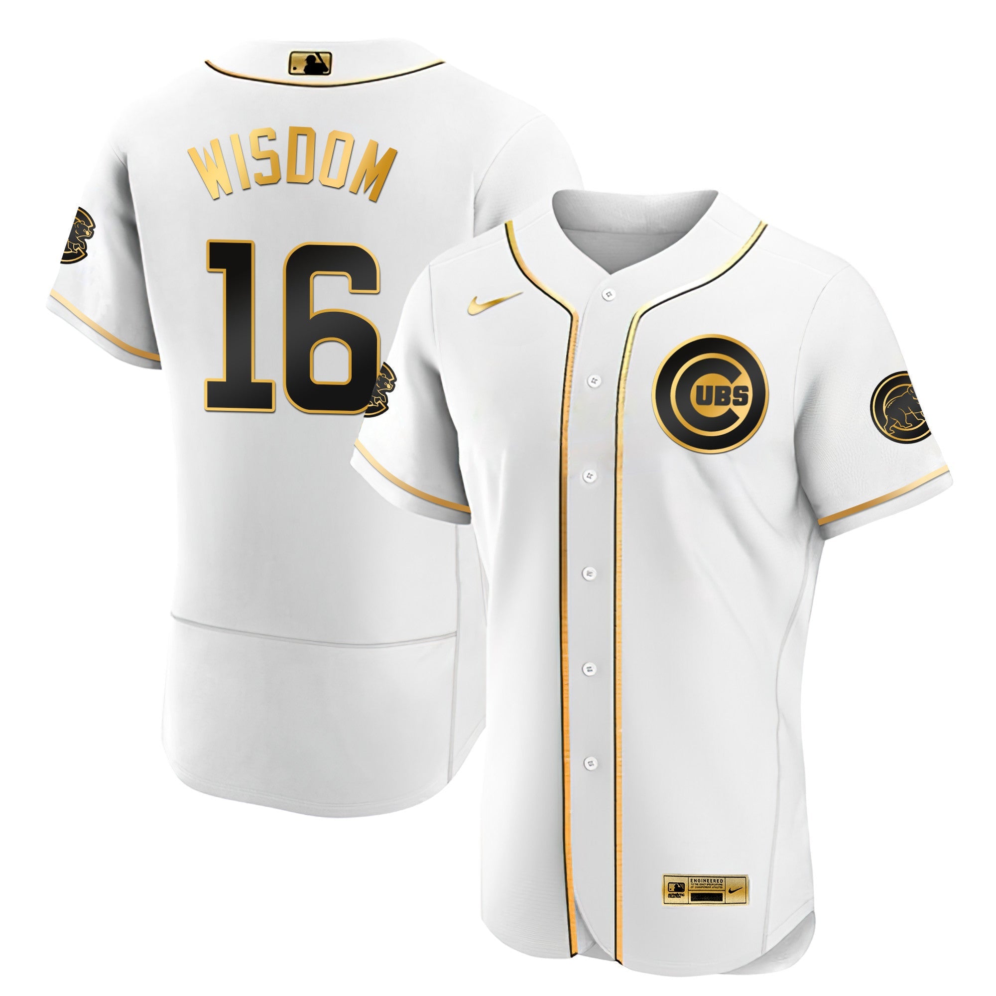 Men’s Chicago Black Limited & Gold Jersey