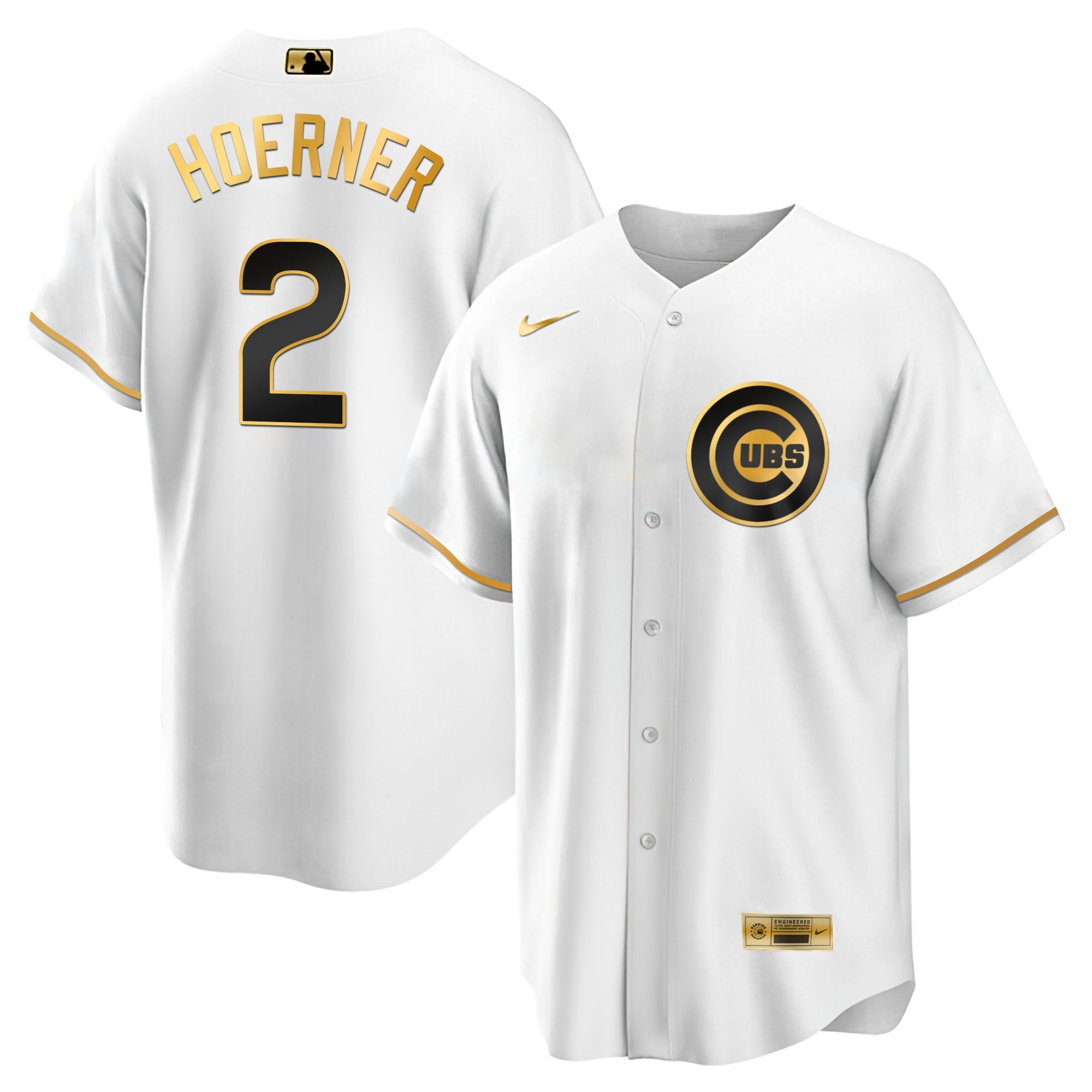 Men’s Chicago Black Limited & Gold Jersey
