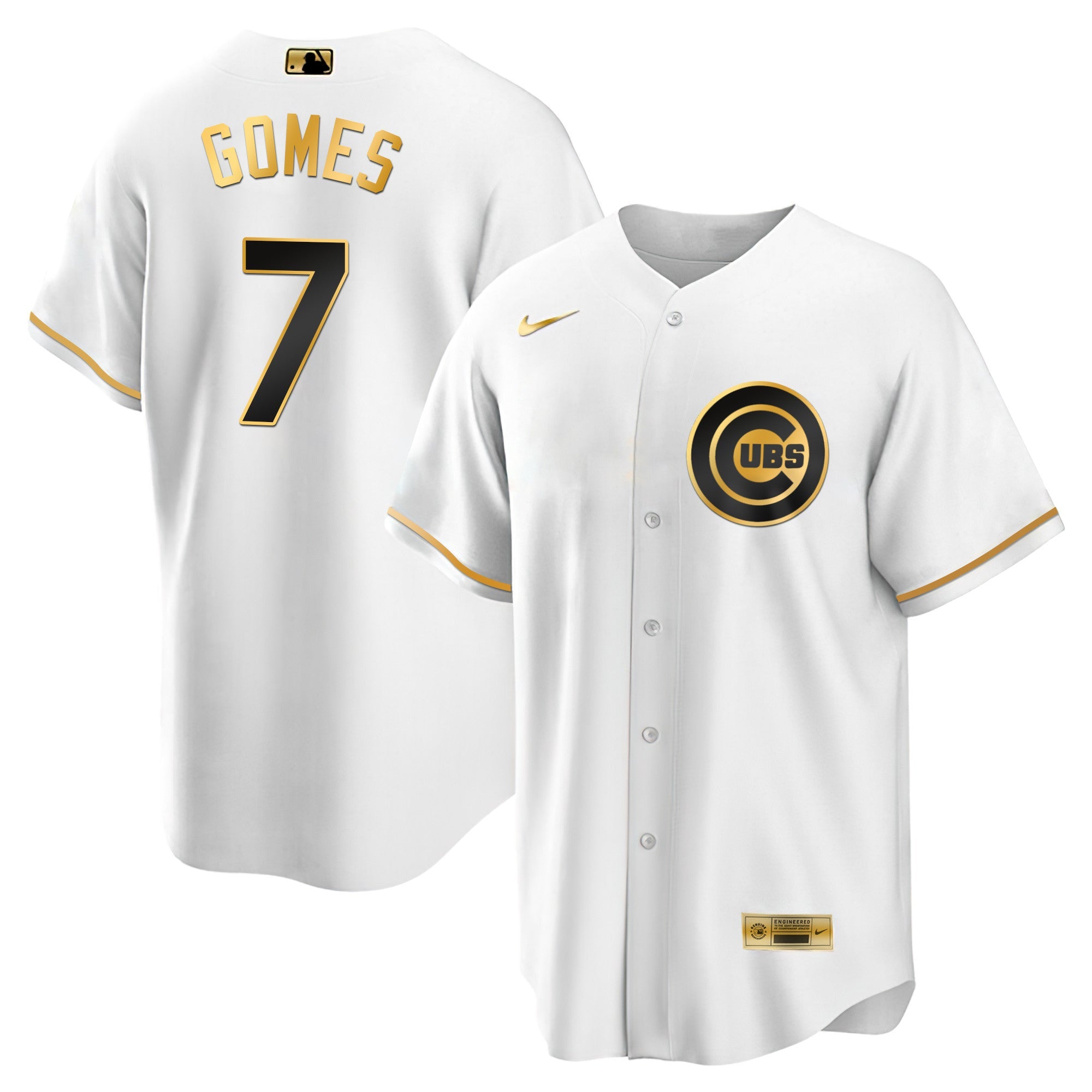 Men’s Chicago Black Limited & Gold Jersey