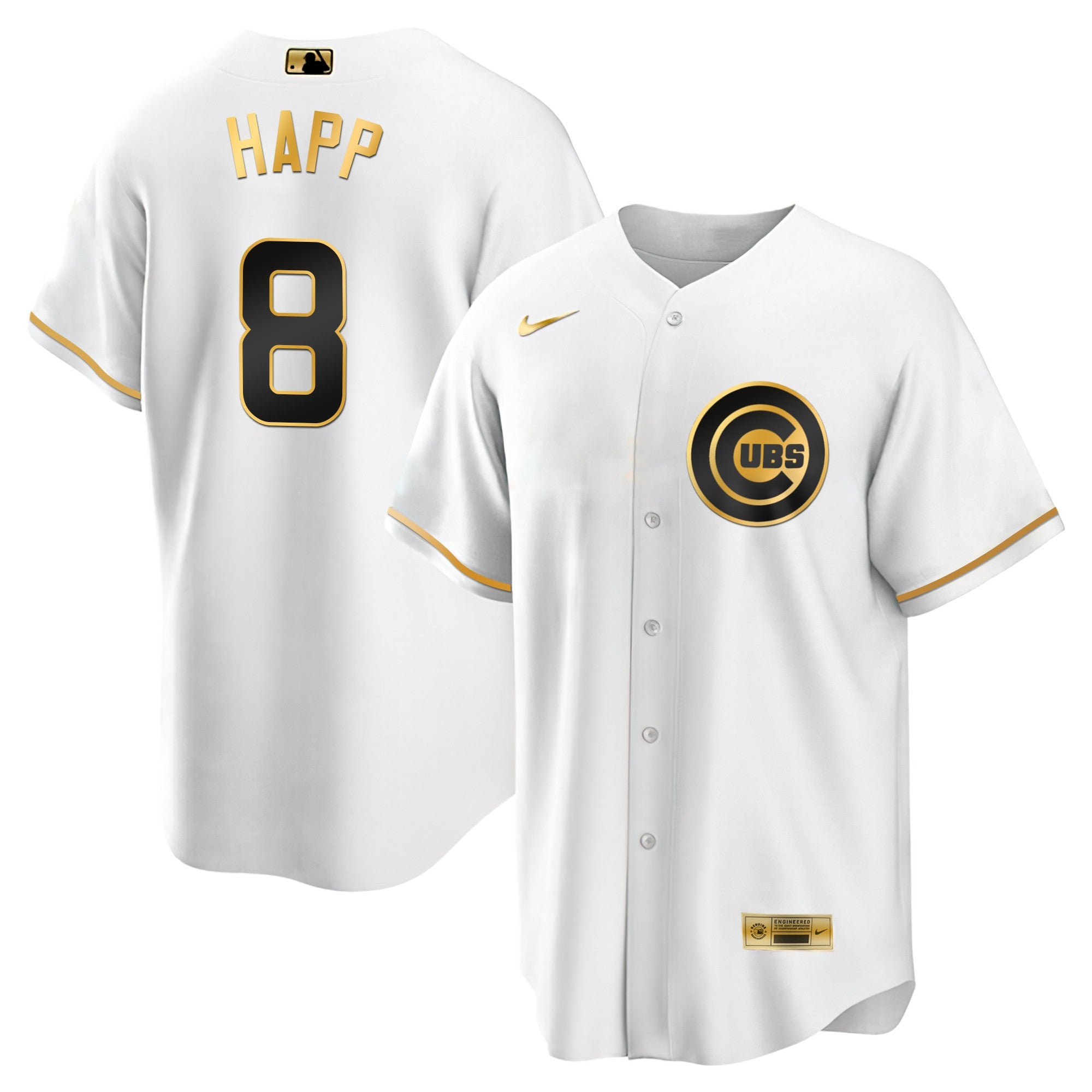 Men’s Chicago Black Limited & Gold Jersey