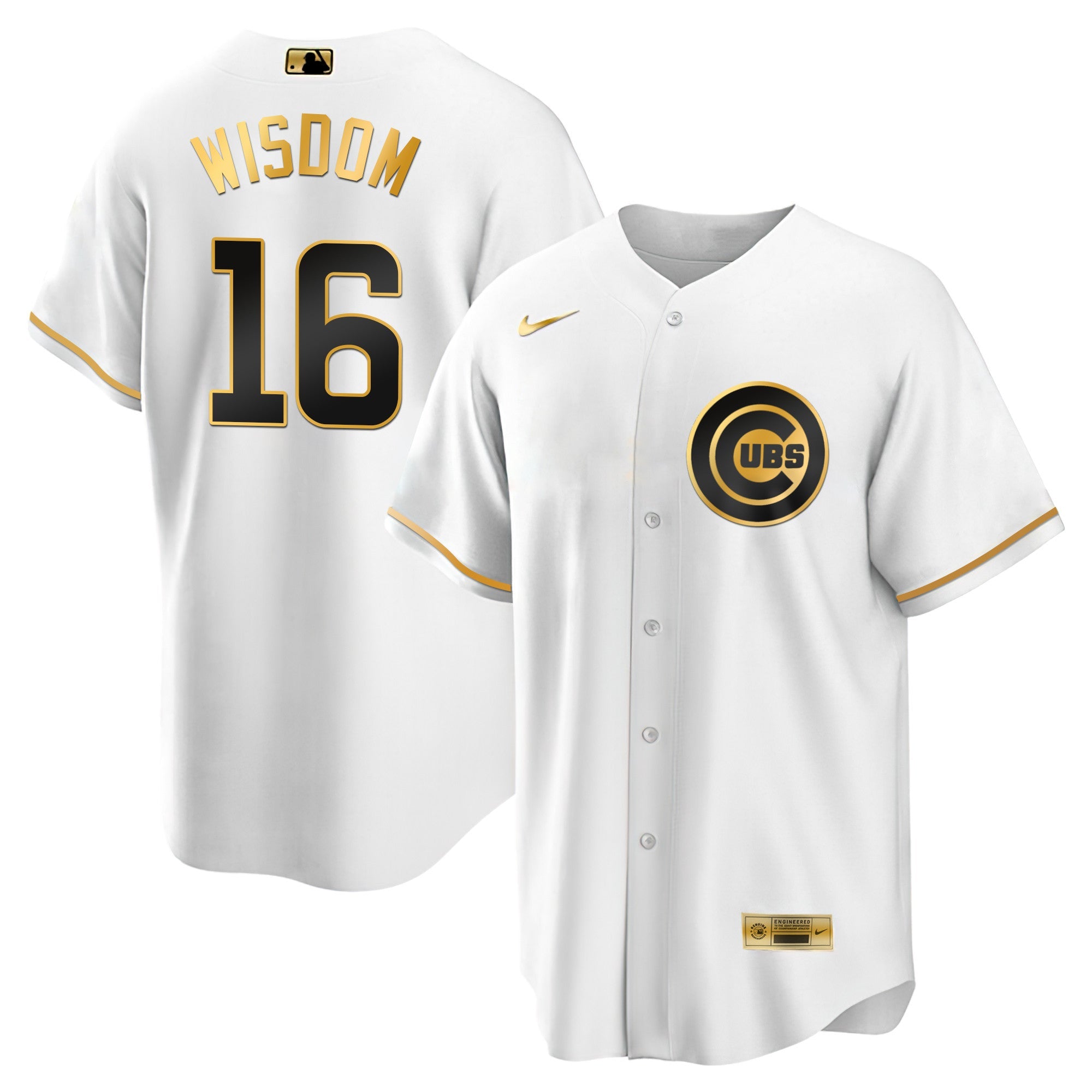 Men’s Chicago Black Limited & Gold Jersey