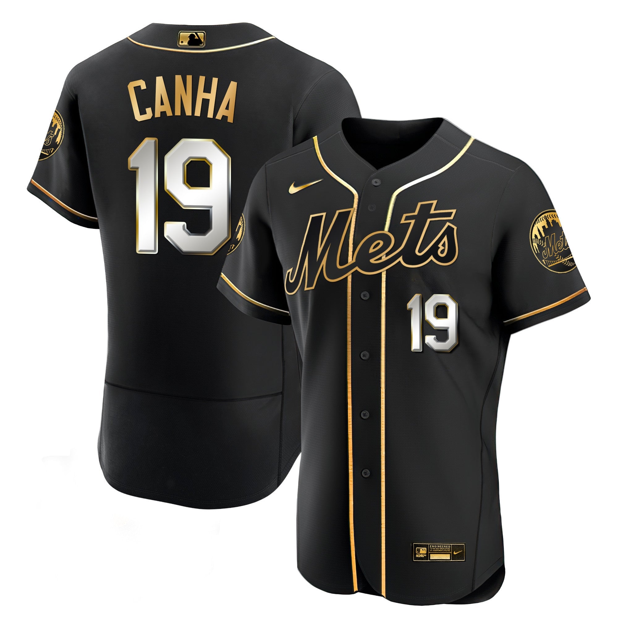 Men’s New York Black Limited & Gold Jersey