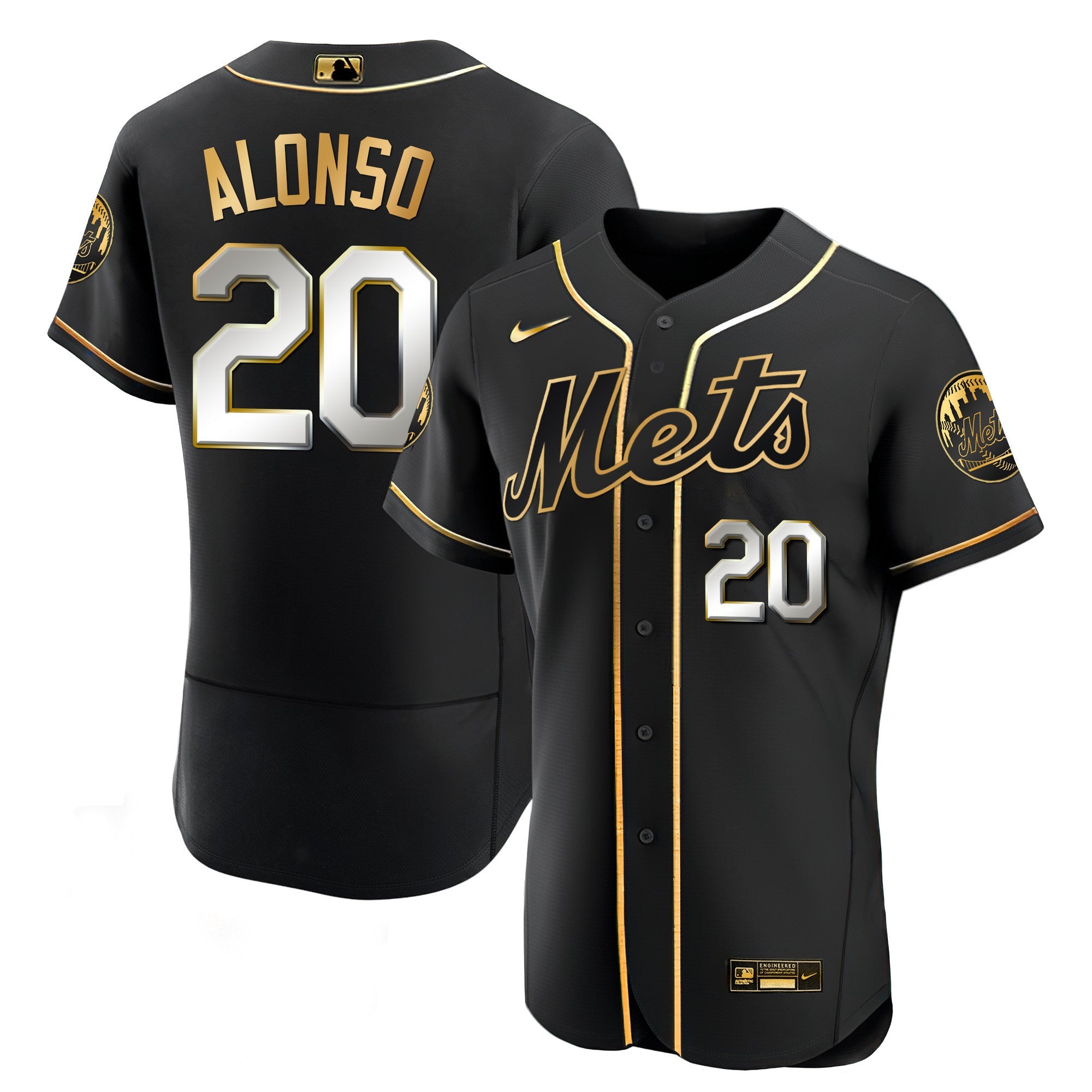 Men’s New York Black Limited & Gold Jersey