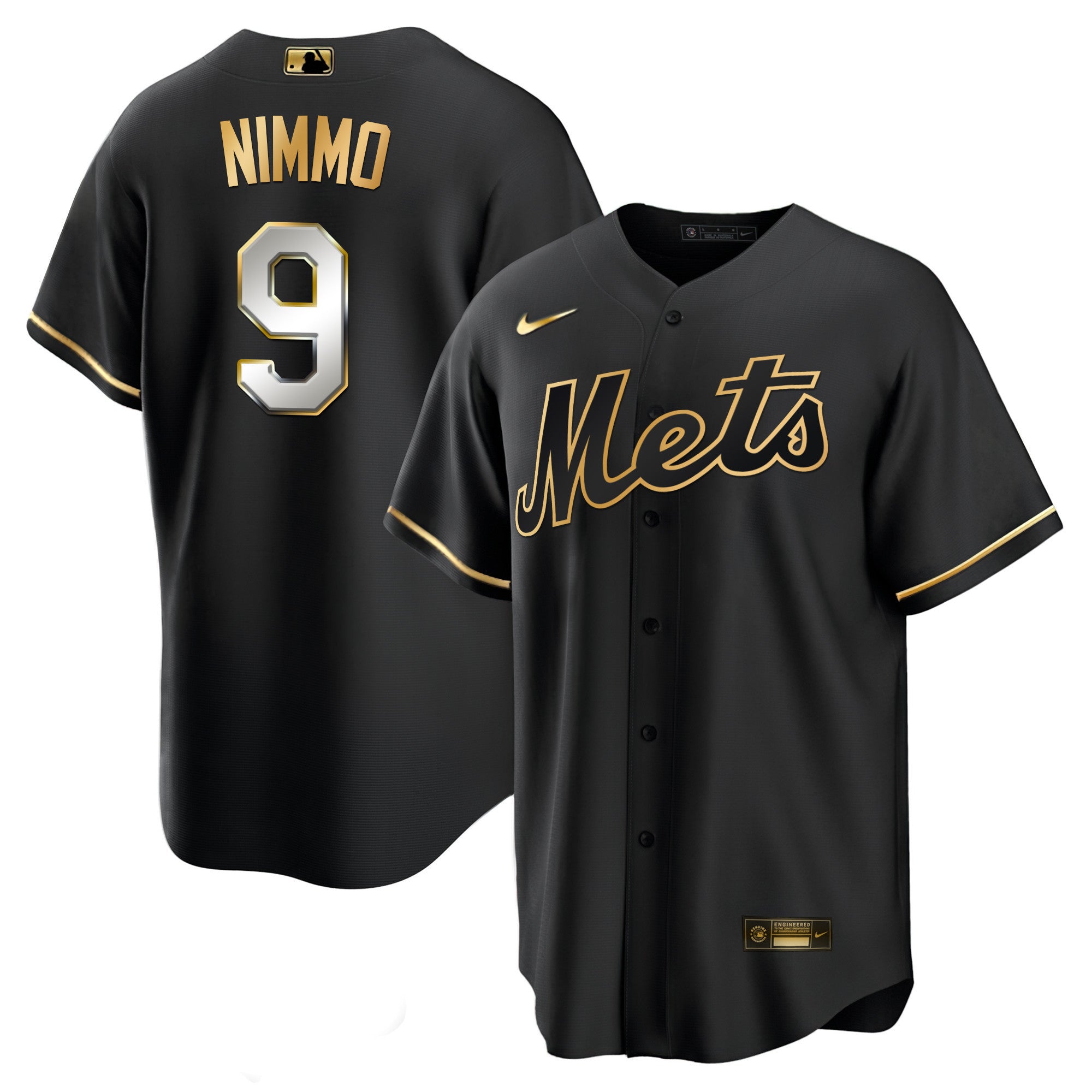 Men’s New York Black Limited & Gold Jersey