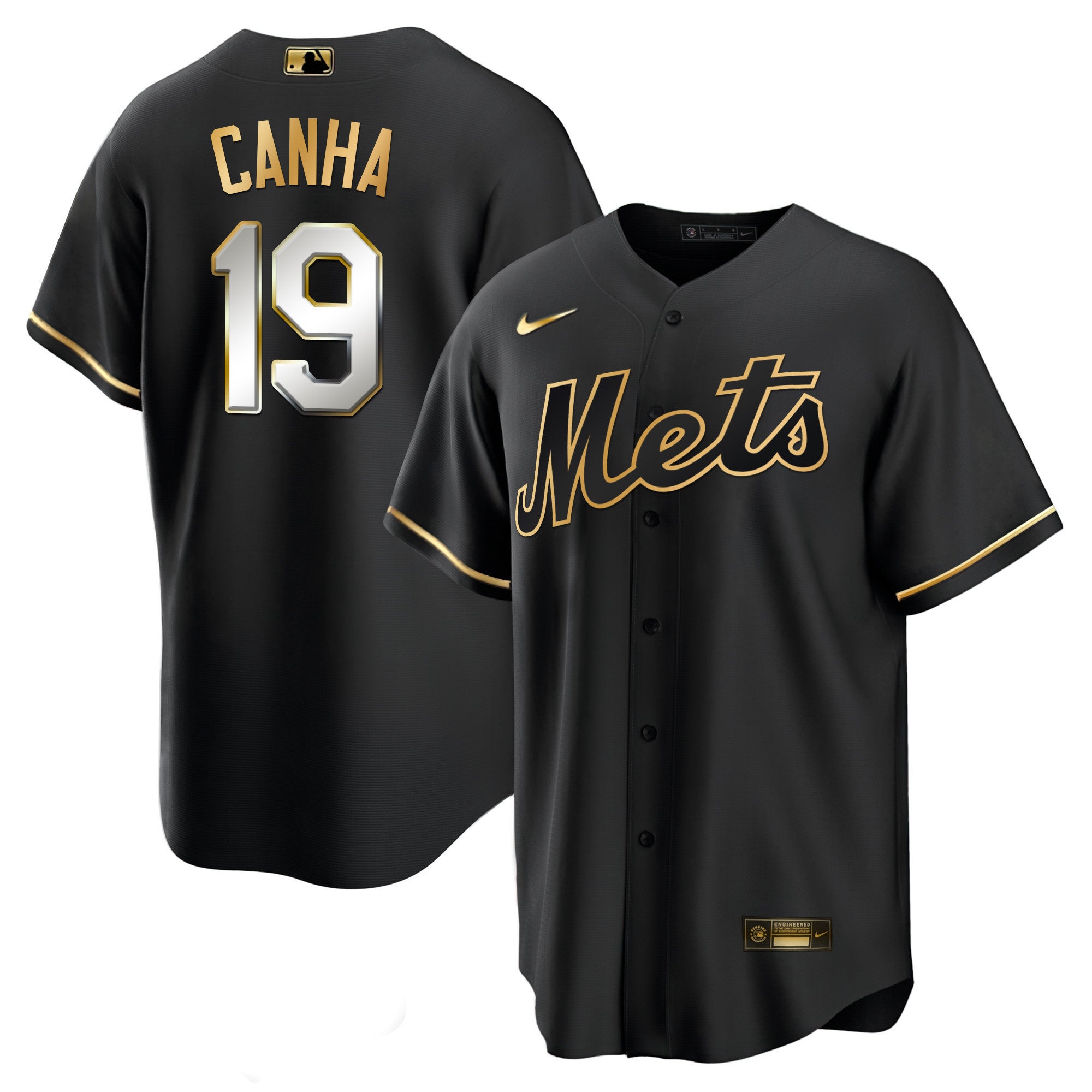 Men’s New York Black Limited & Gold Jersey