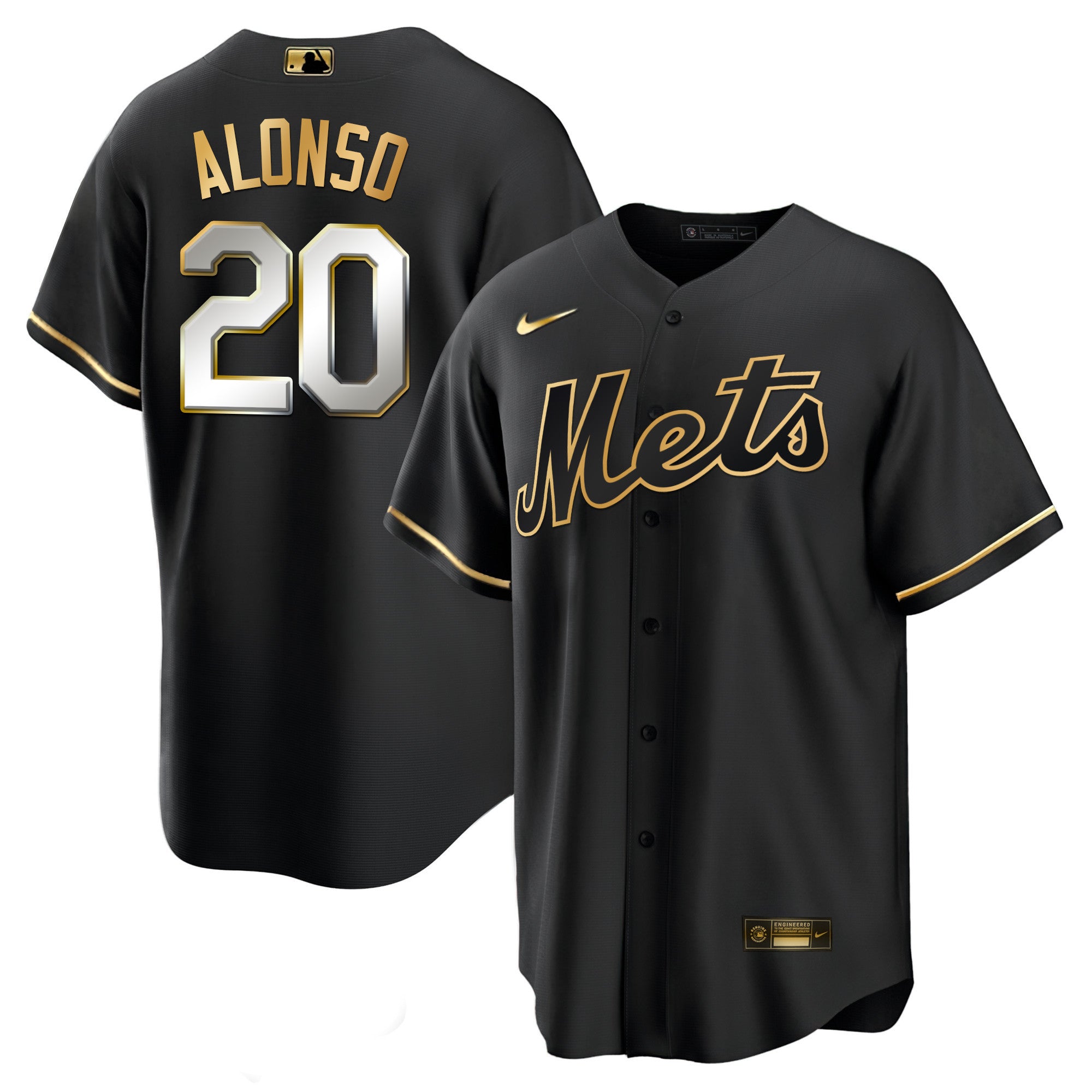 Men’s New York Black Limited & Gold Jersey