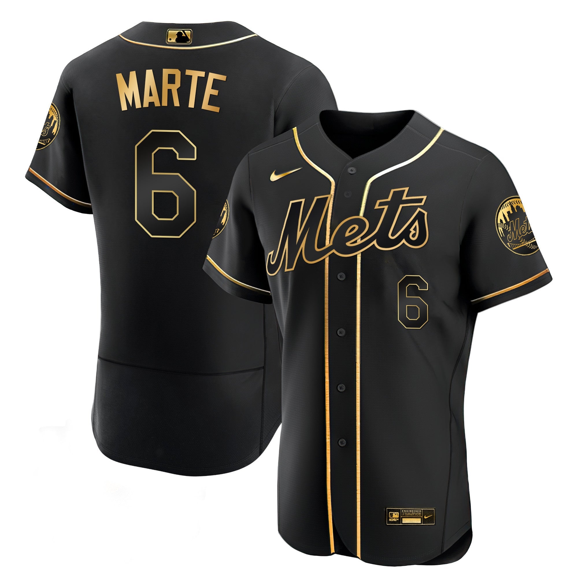 Men’s New York Black Limited & Gold Jersey