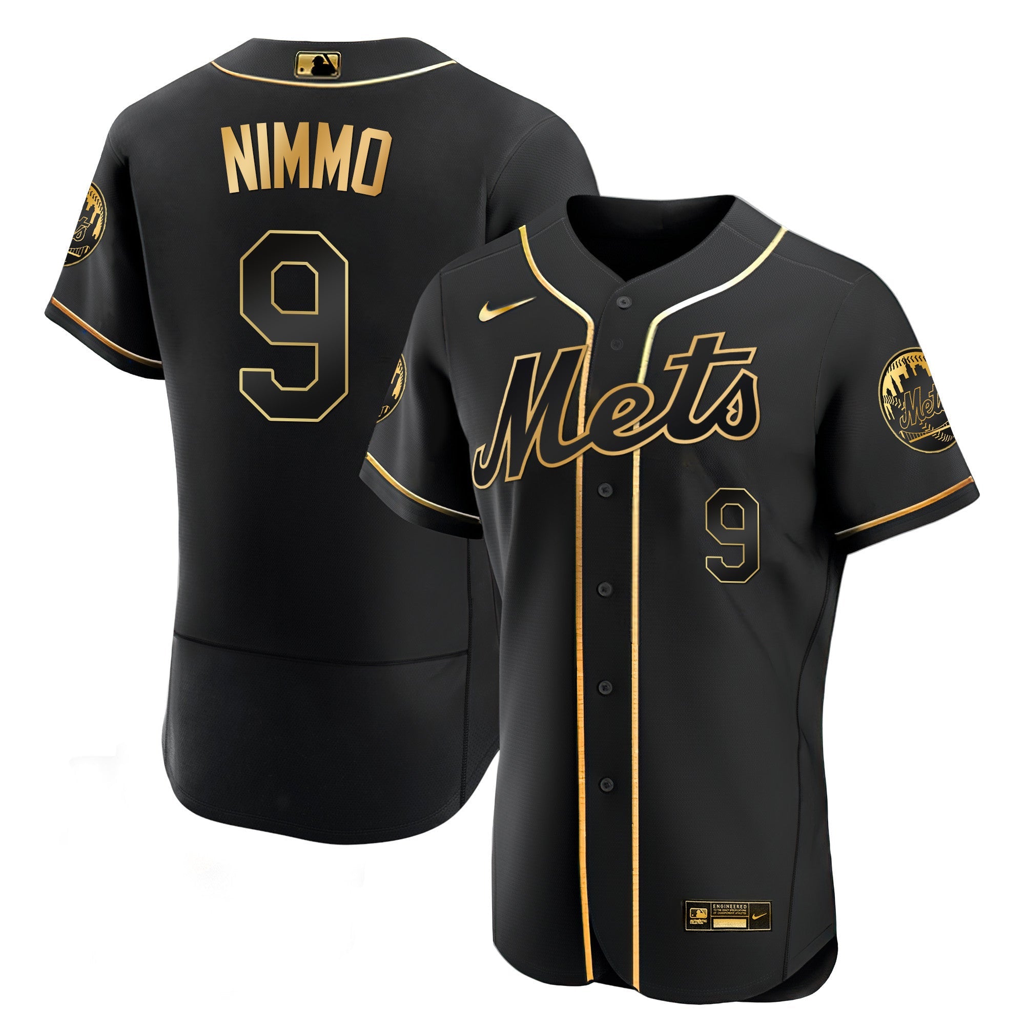 Men’s New York Black Limited & Gold Jersey