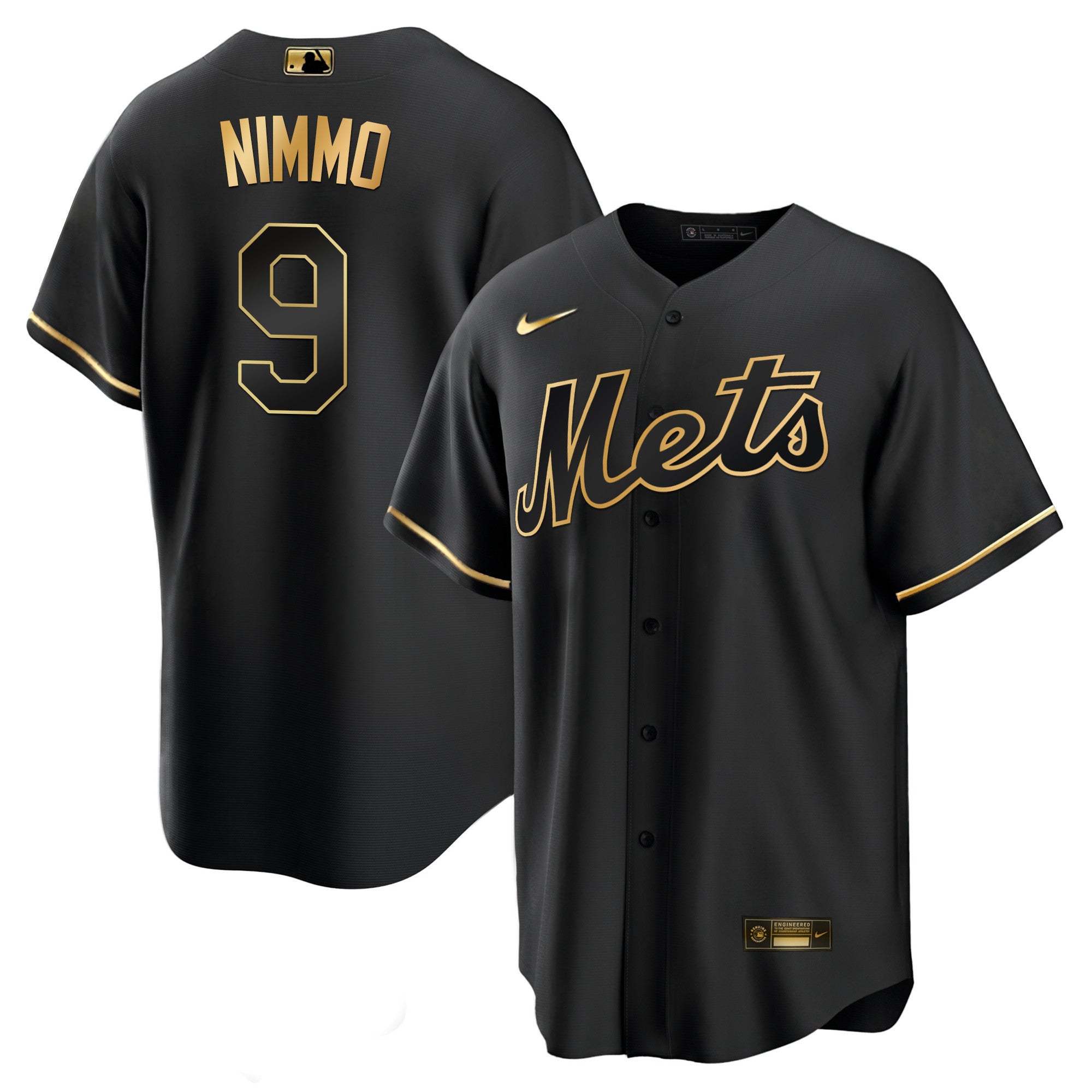 Men’s New York Black Limited & Gold Jersey