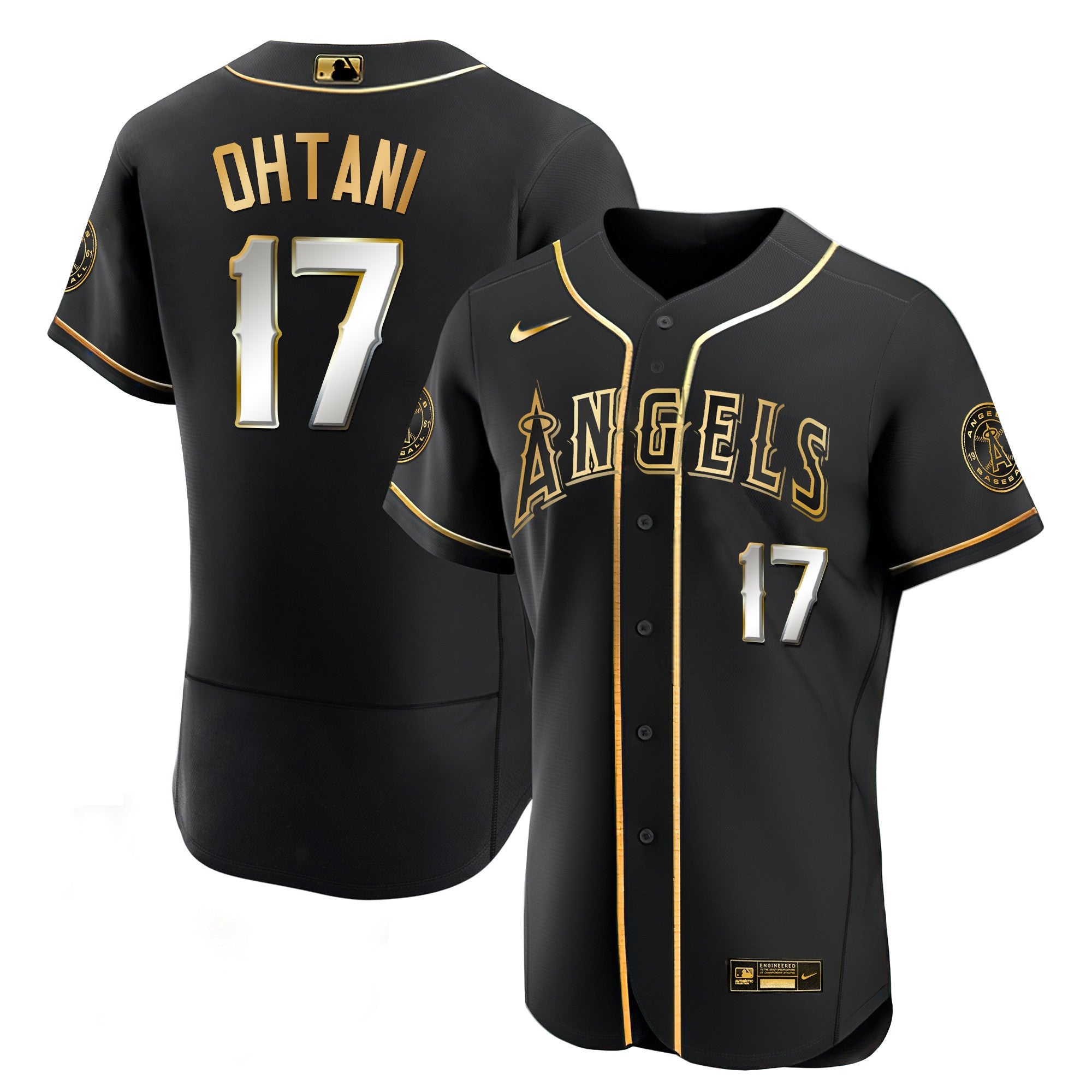 Men’s Los Angeles Black Limited & Gold Jersey