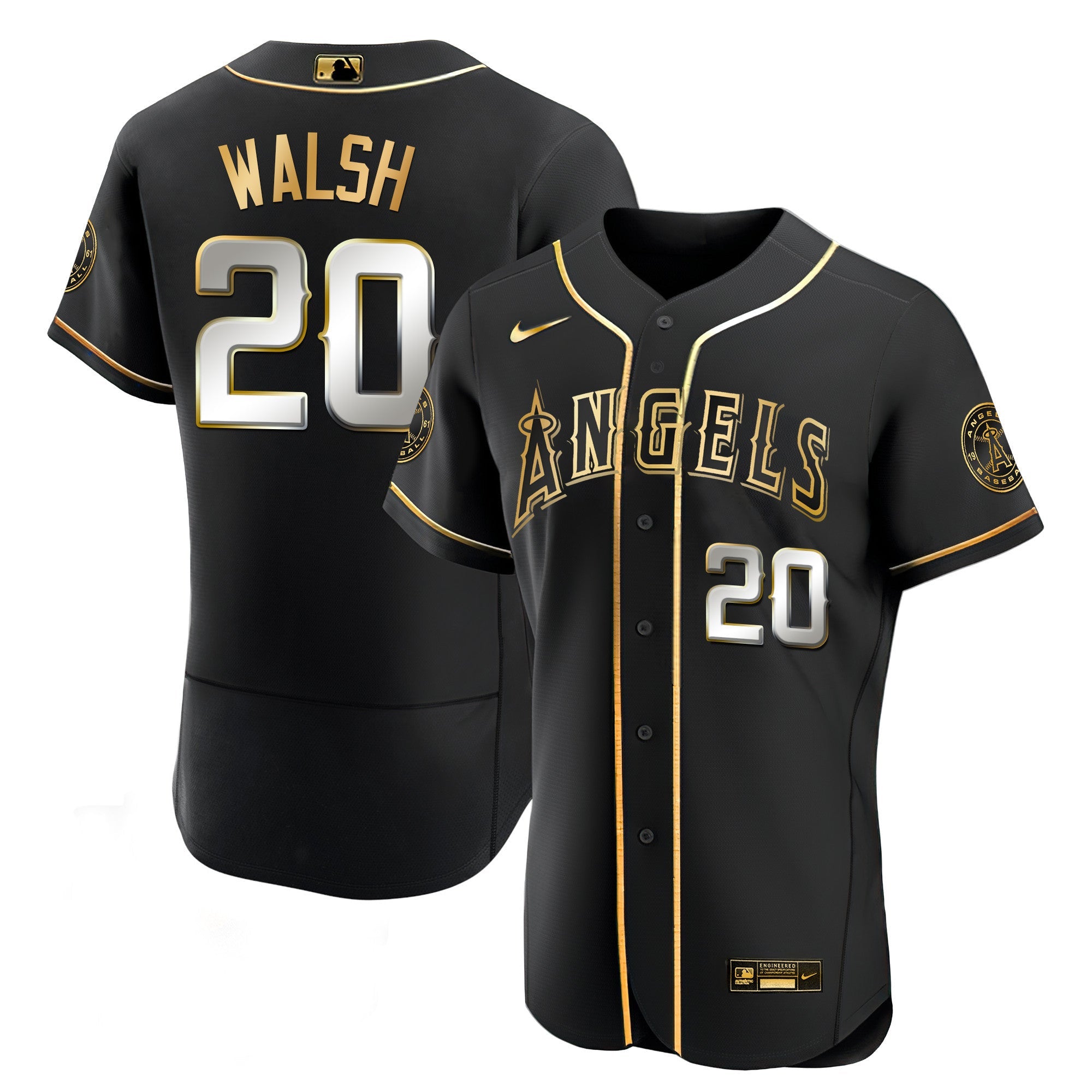 Men’s Los Angeles Black Limited & Gold Jersey