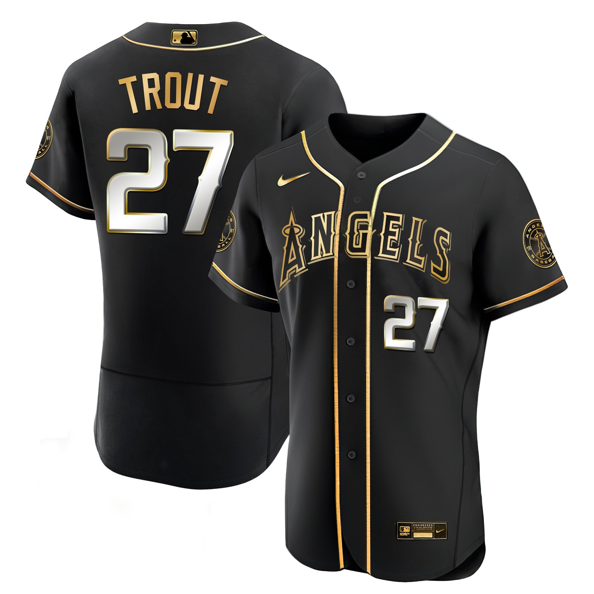 Men’s Los Angeles Black Limited & Gold Jersey
